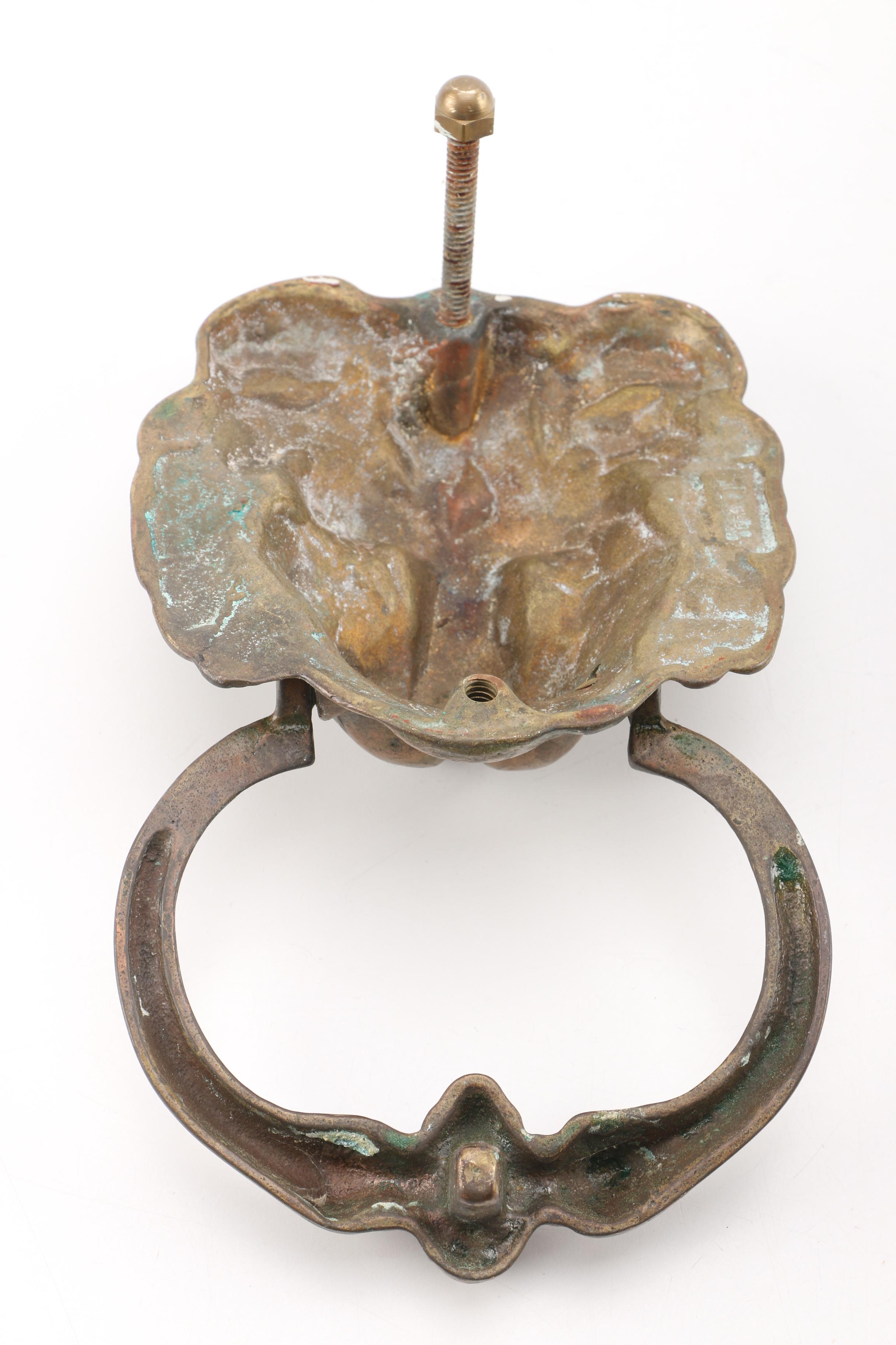 Brass Lion Head Door Knocker