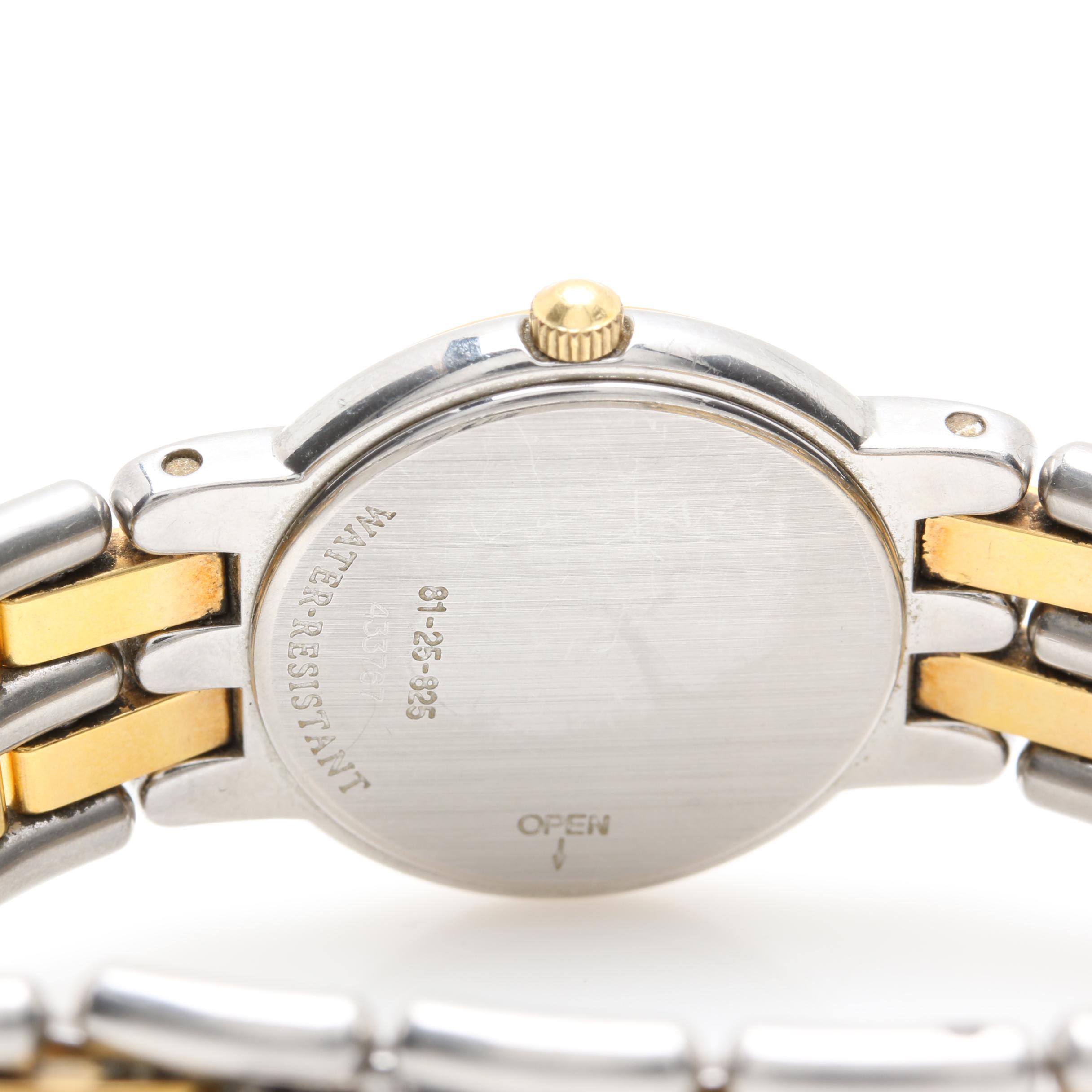 Two Tone Movado "Museum" Watch