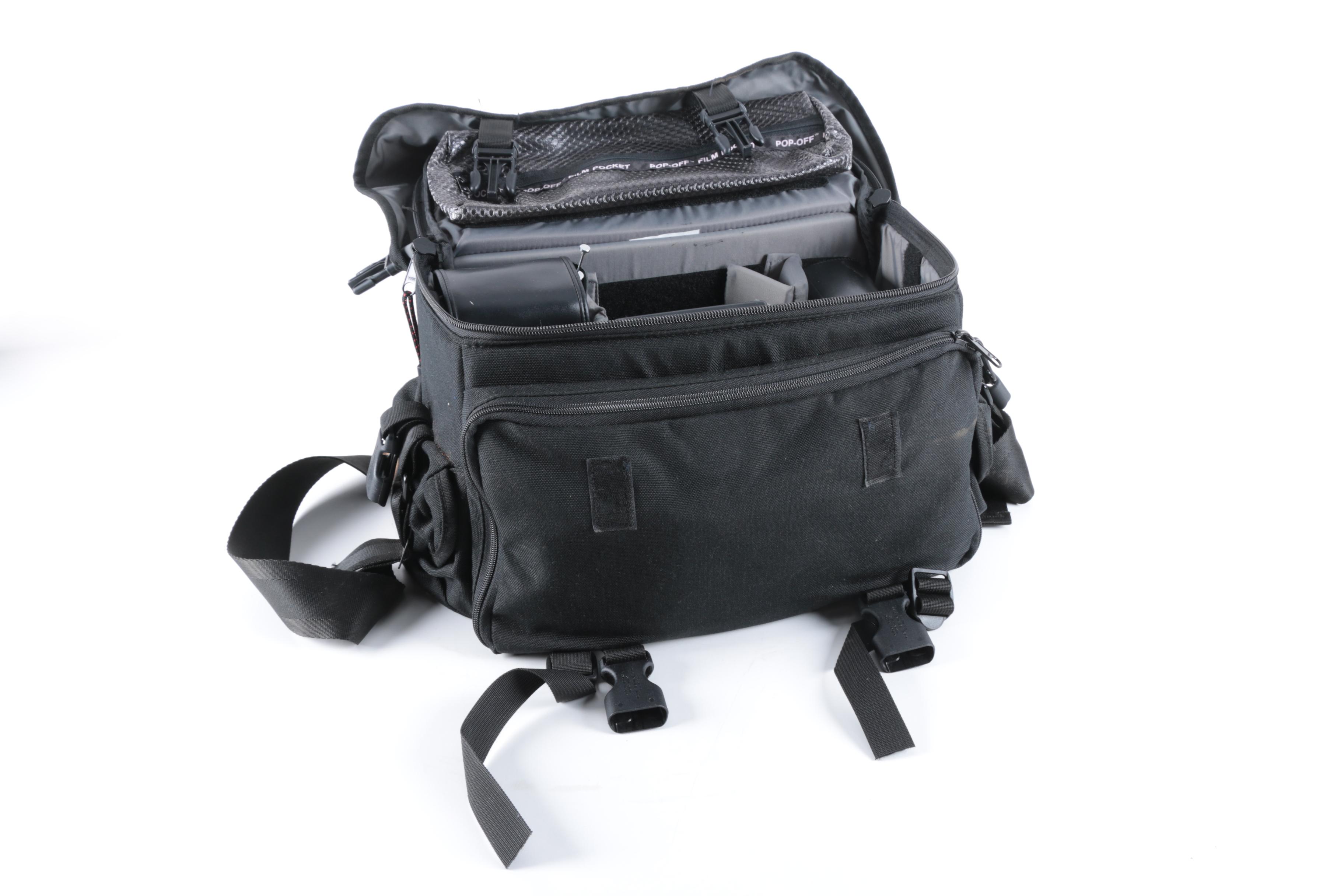 Vintage Canon AE-1 Program Camera with Accessories