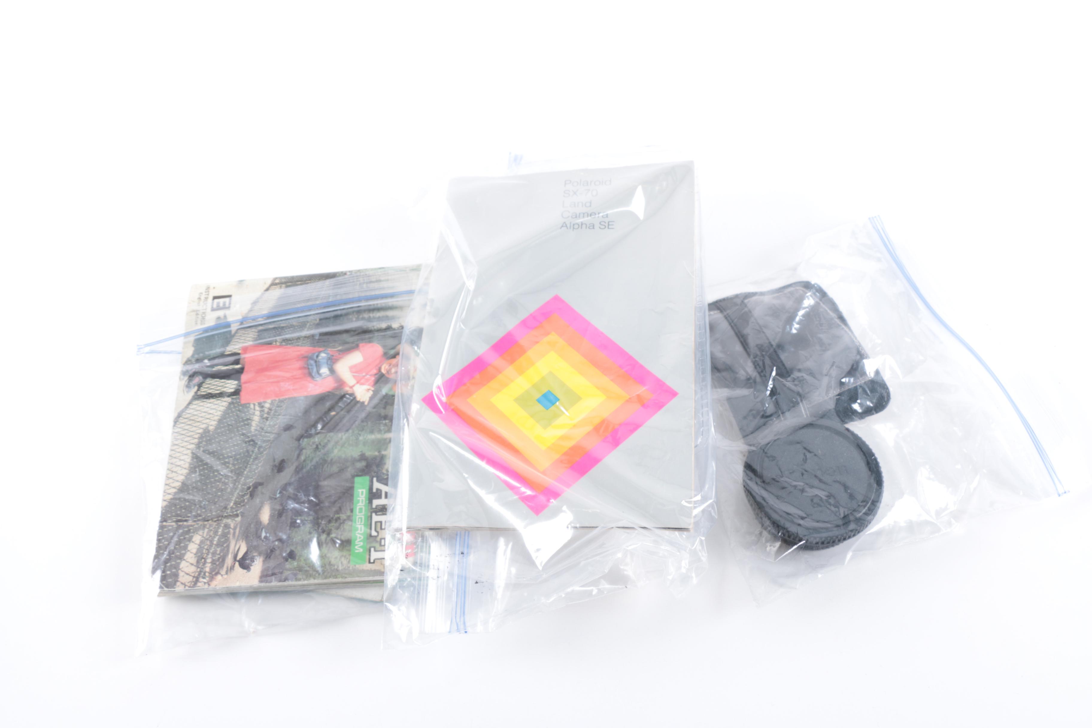 Vintage Canon AE-1 Program Camera with Accessories