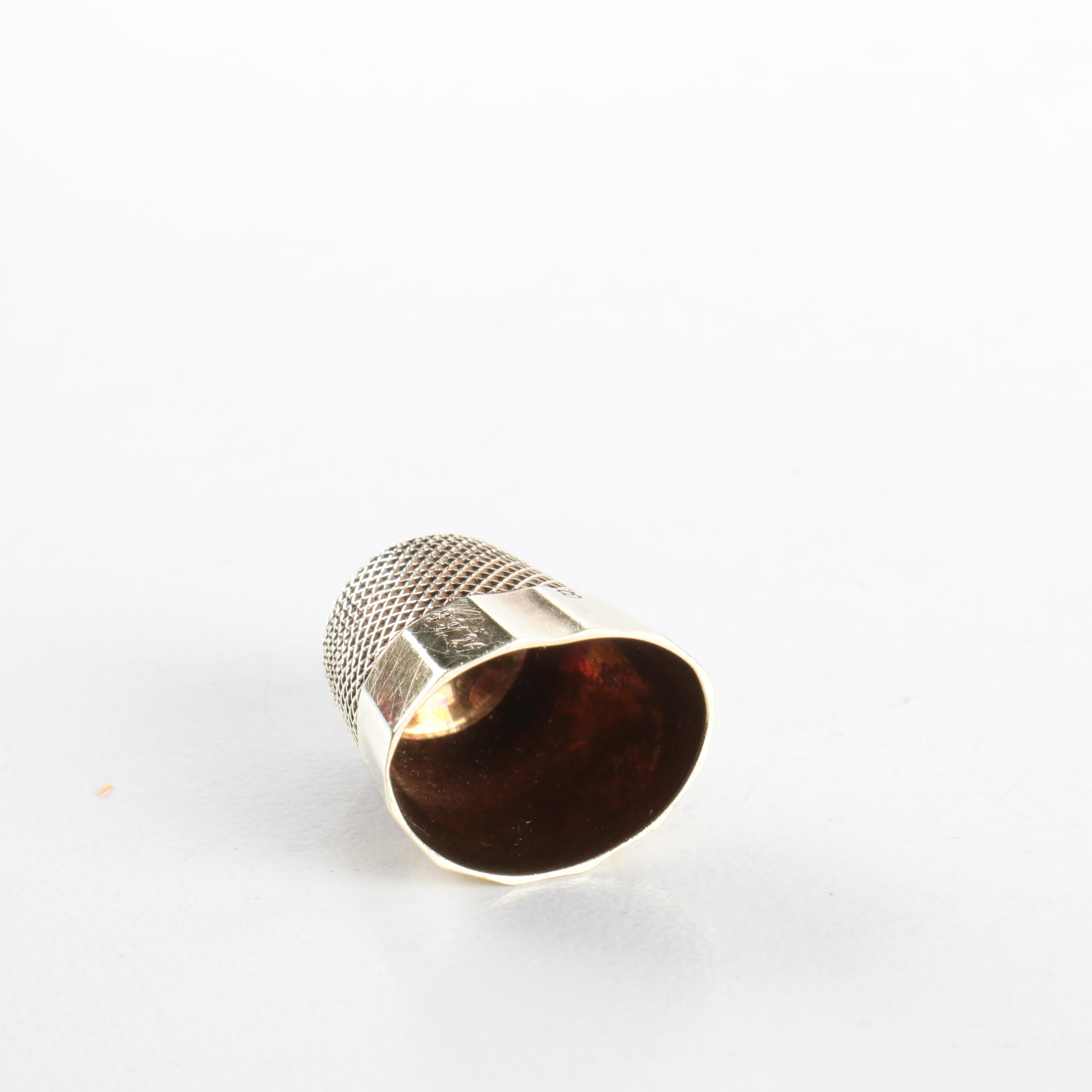 14k Yellow Gold Thimble