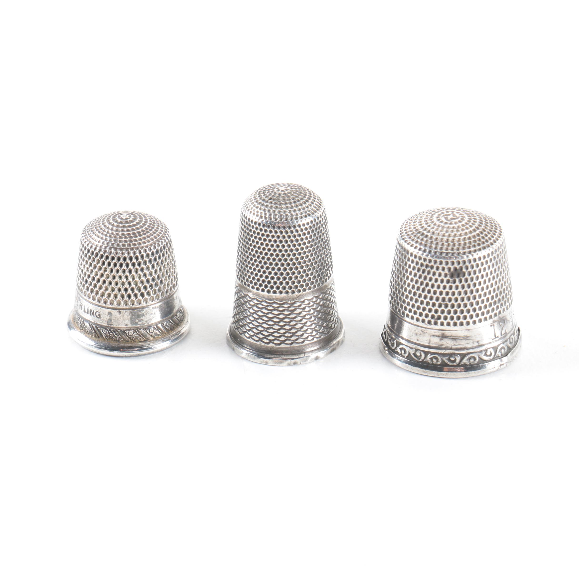 Sterling Silver Thimble Assortment