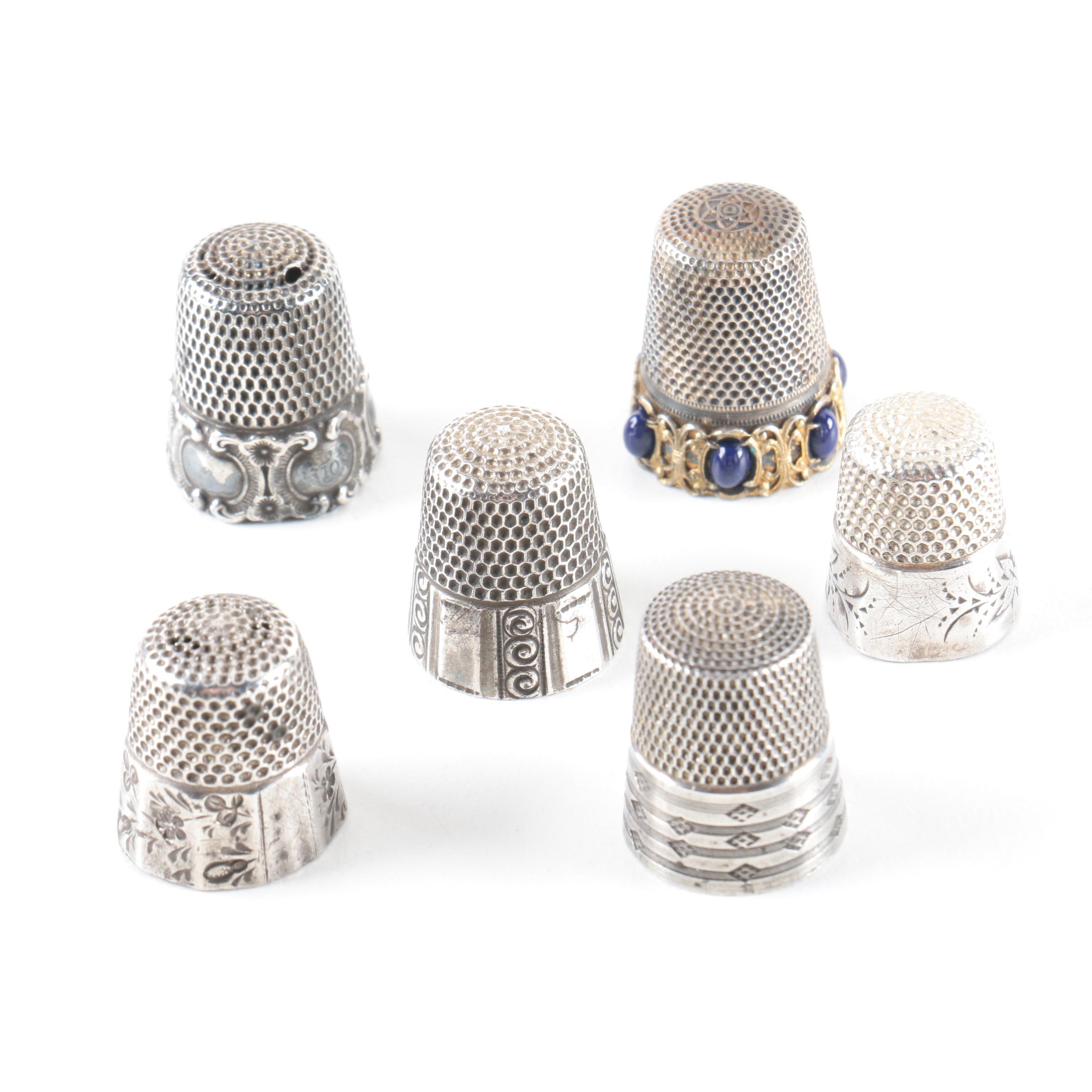 Sterling Silver Thimble Collection
