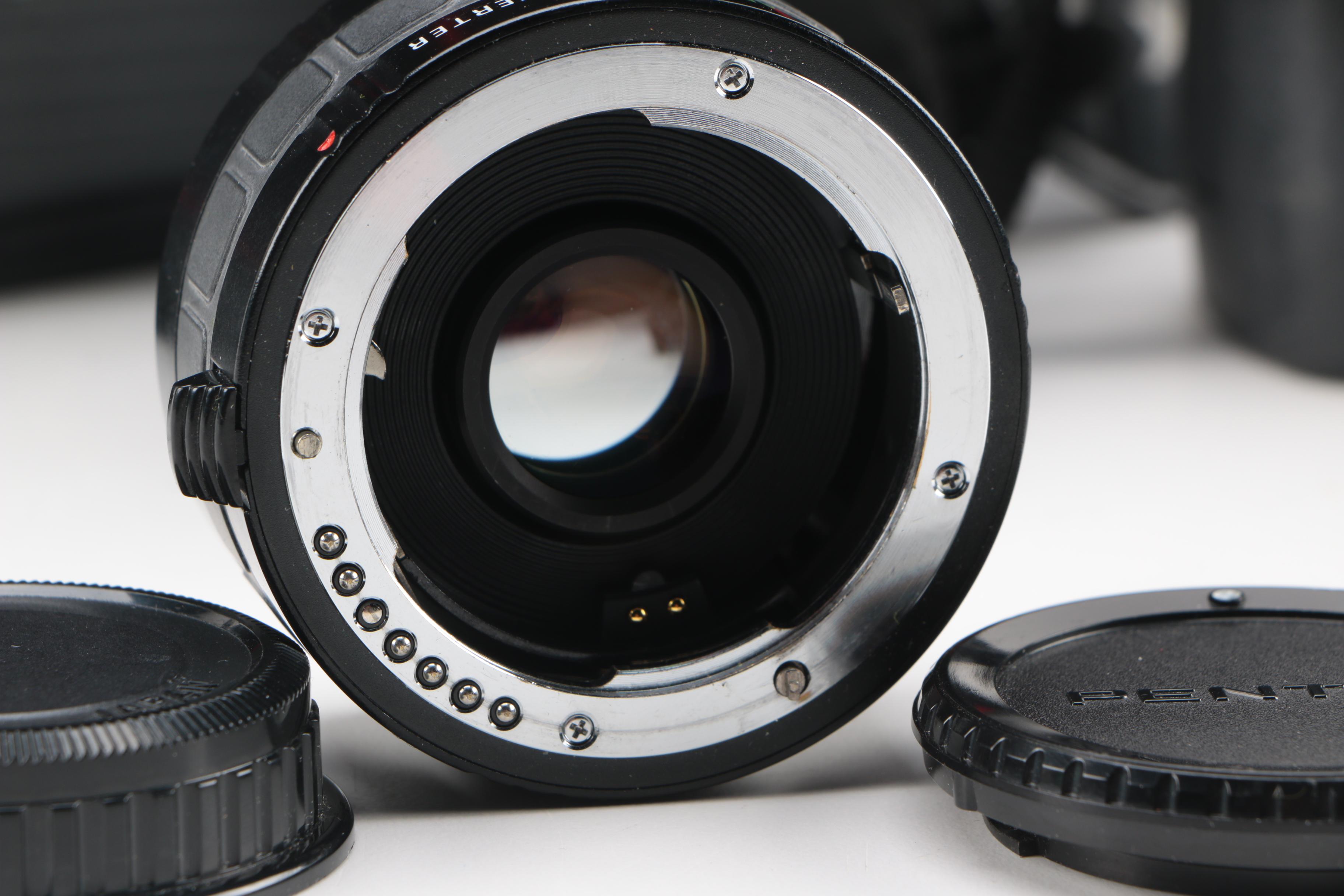 Pentax MZ-S 35mm SLR Camera with Accessories