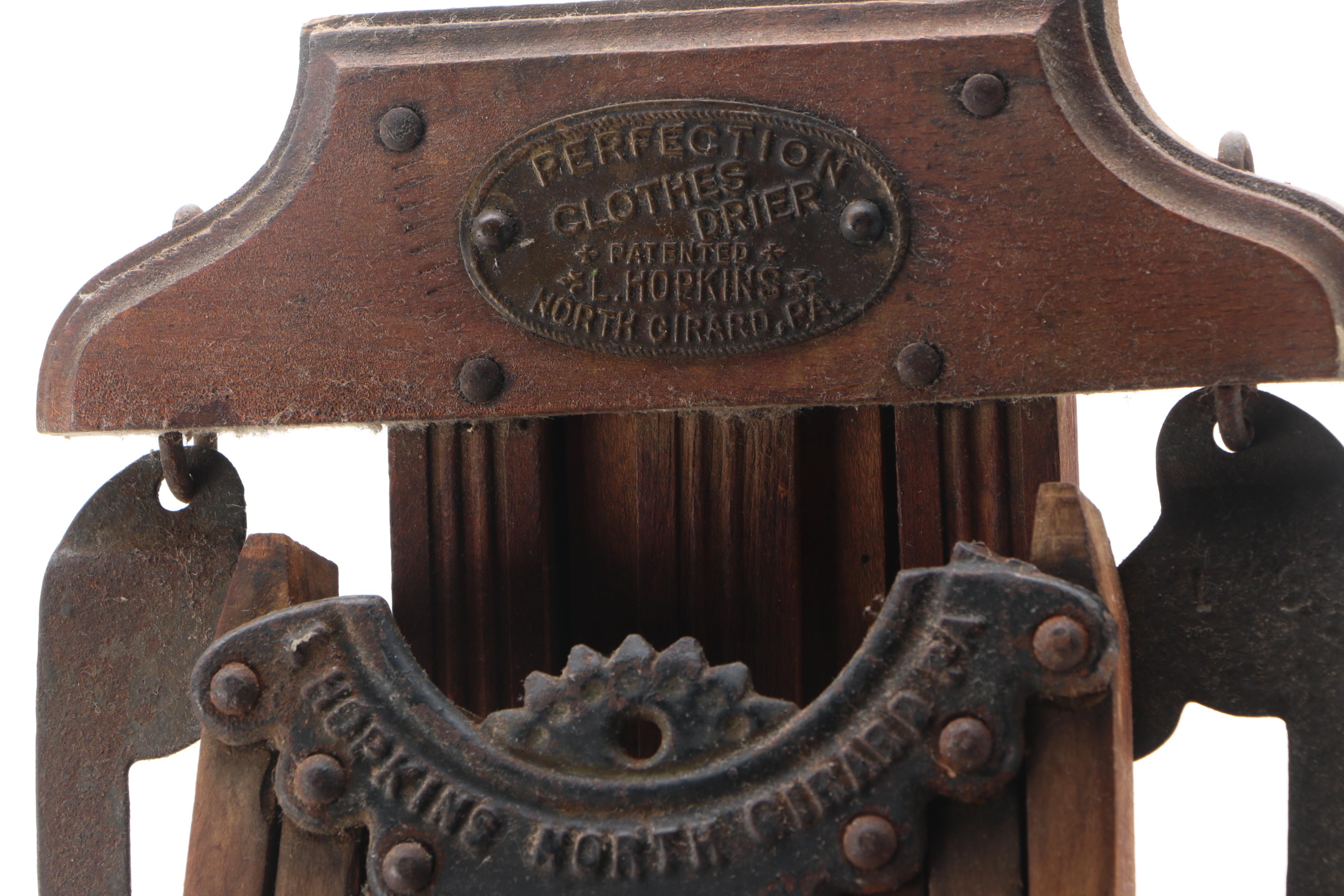 Antique L. Hopkins "Perfection Clothes Dryer"