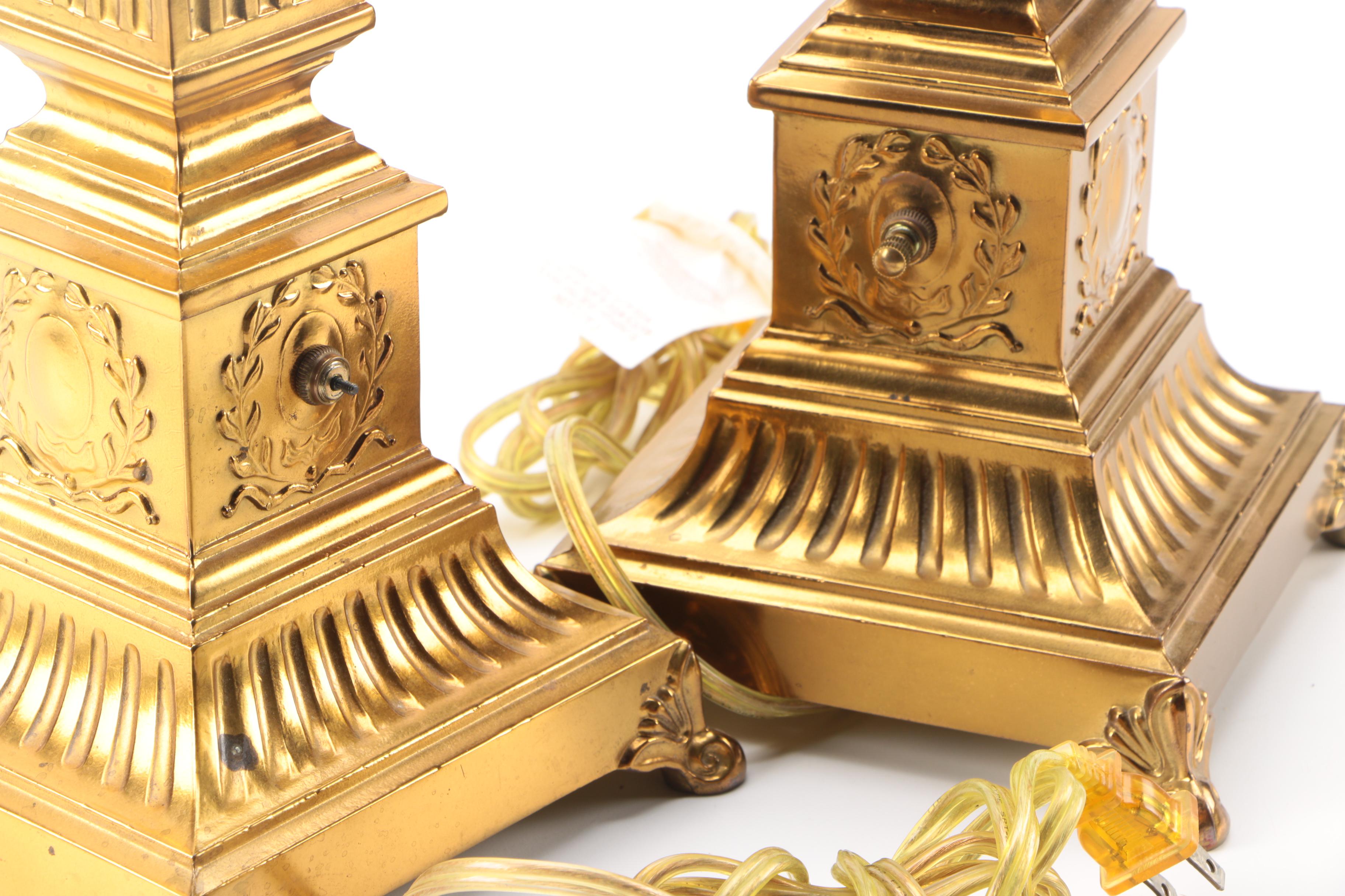 Pair of Vintage Neoclassical Table Lamps