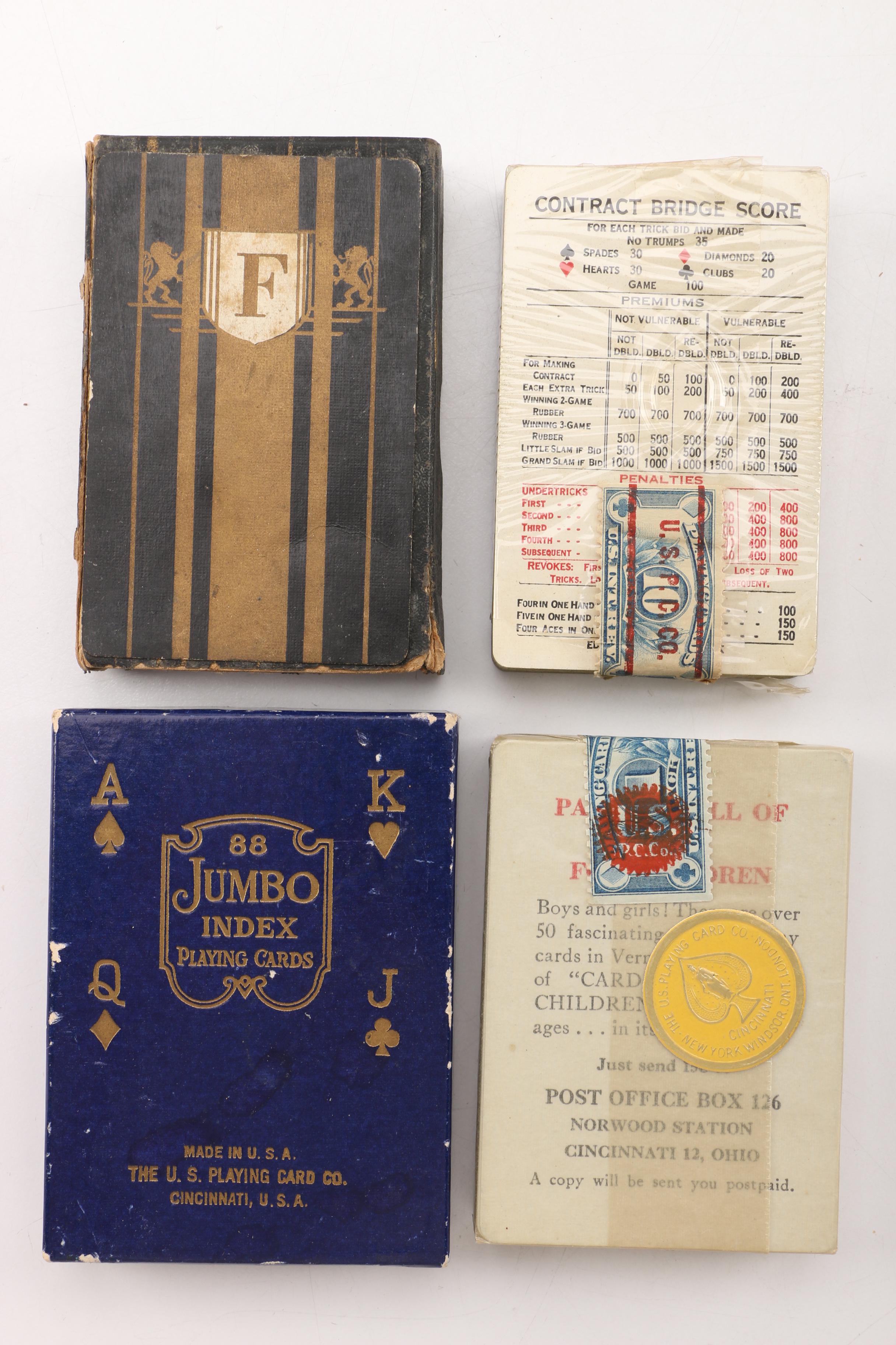 American, English, French, and German Playing Cards