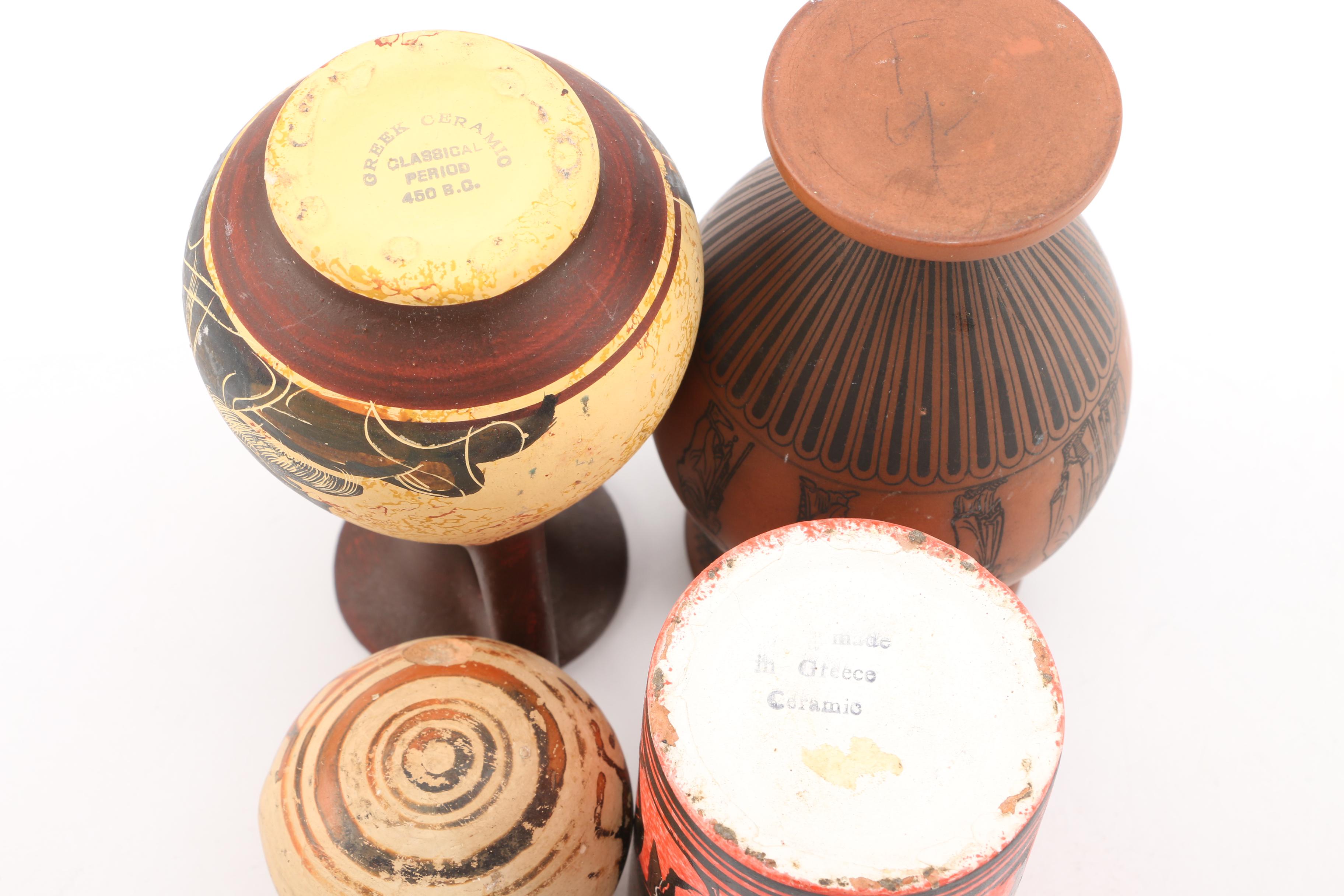 Ancient Greek Reproduction Ceramic Vases