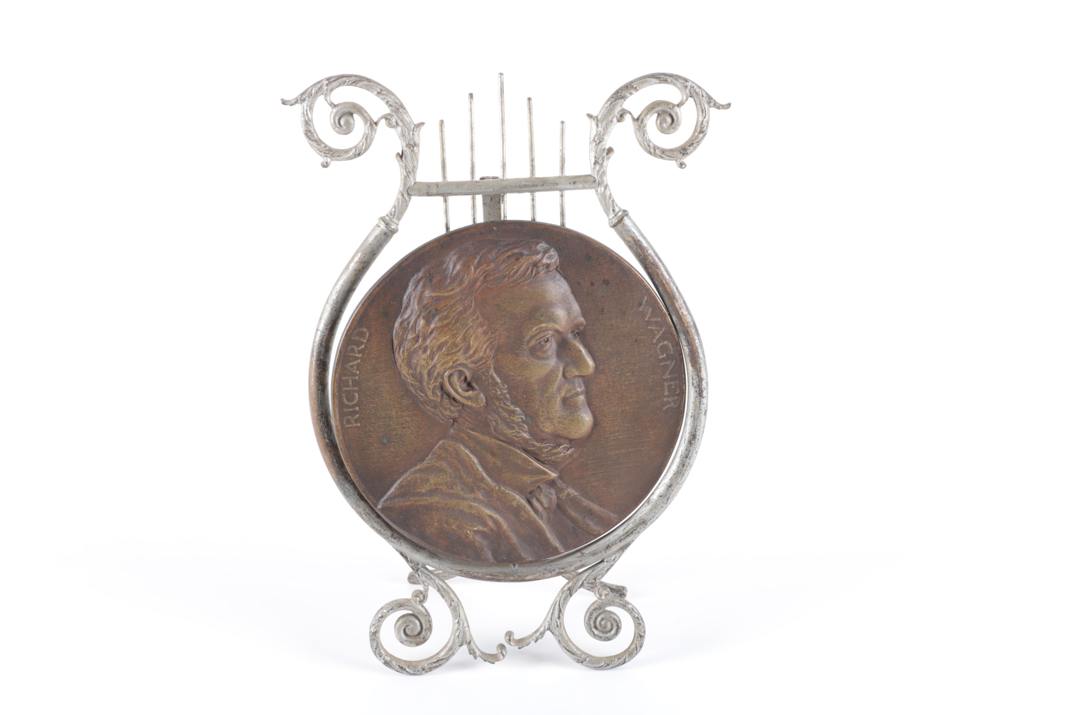 Vintage Decorative Plaques Featuring Lincoln and Wagner