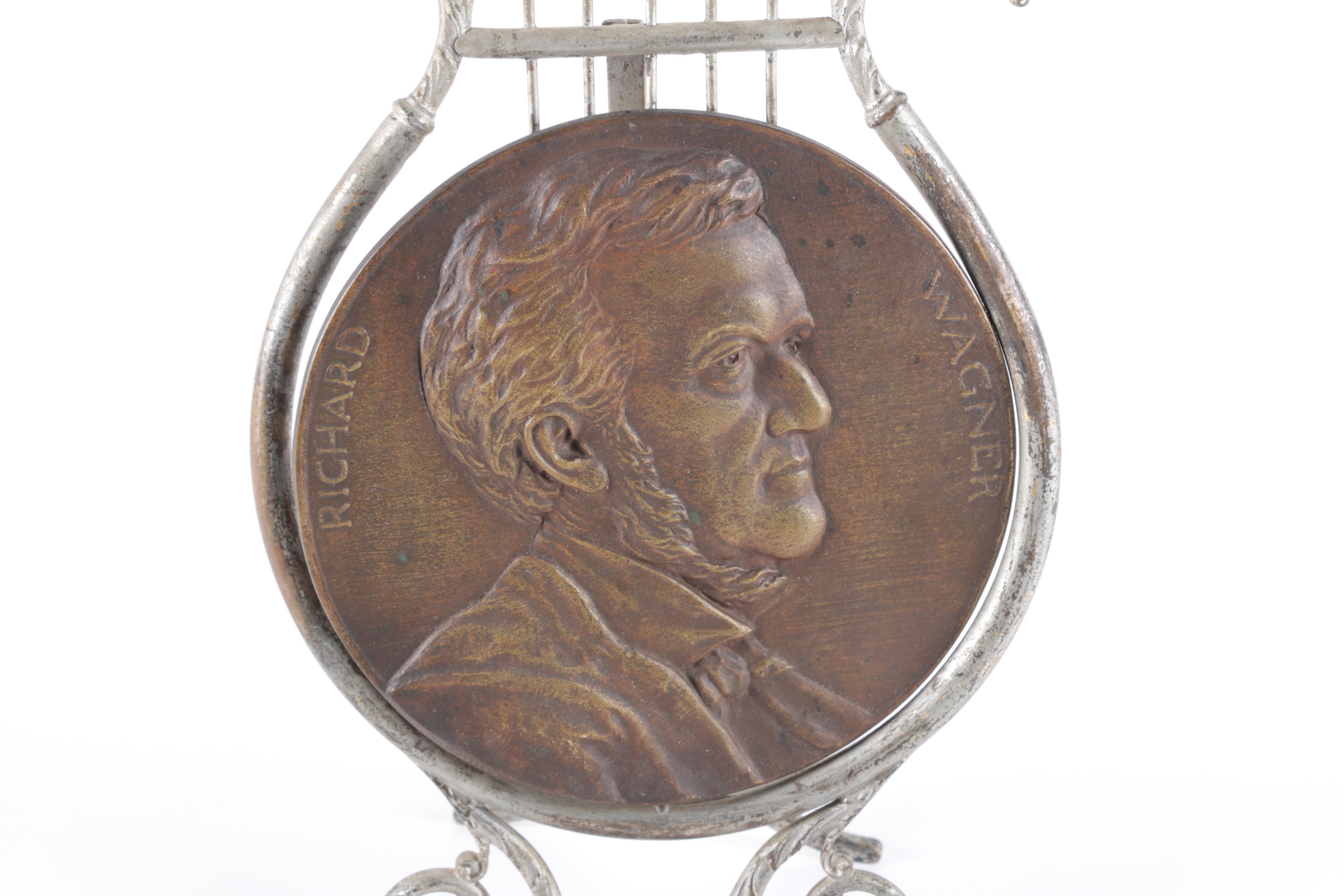 Vintage Decorative Plaques Featuring Lincoln and Wagner