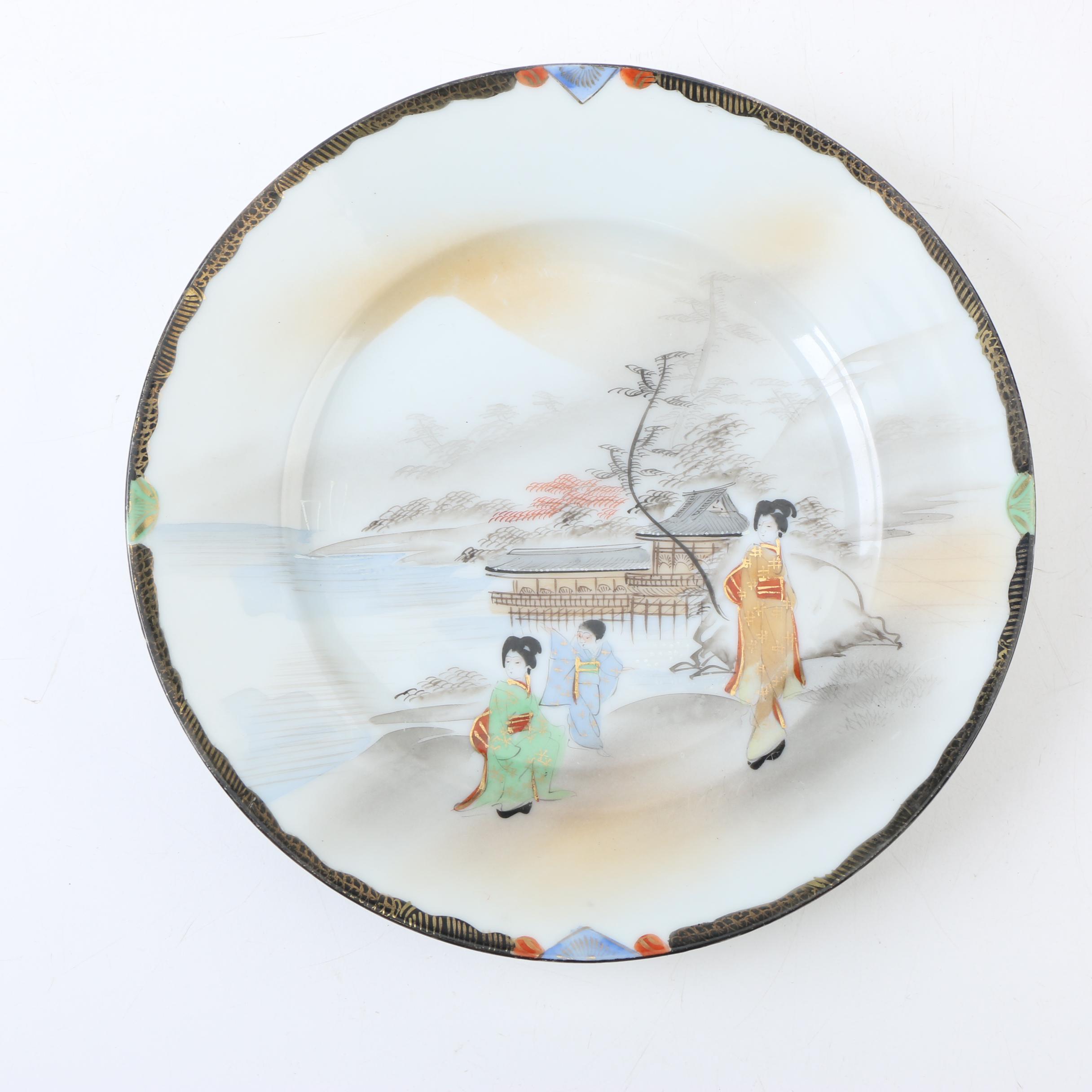 "The Tale of Genji" Limited Edition Bowl and Other Plates