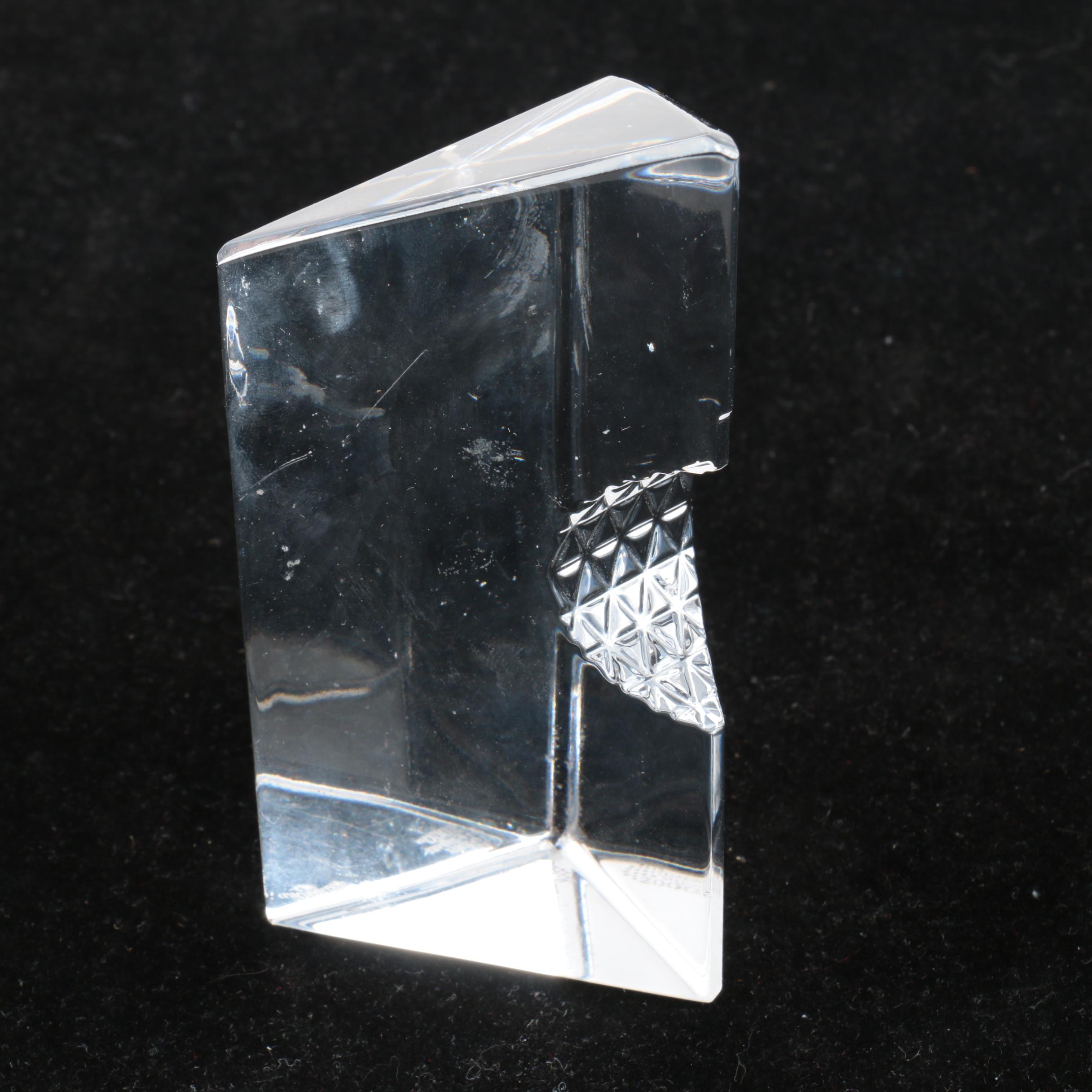 Waterford Crystal "Times Square 2000" Paperweight