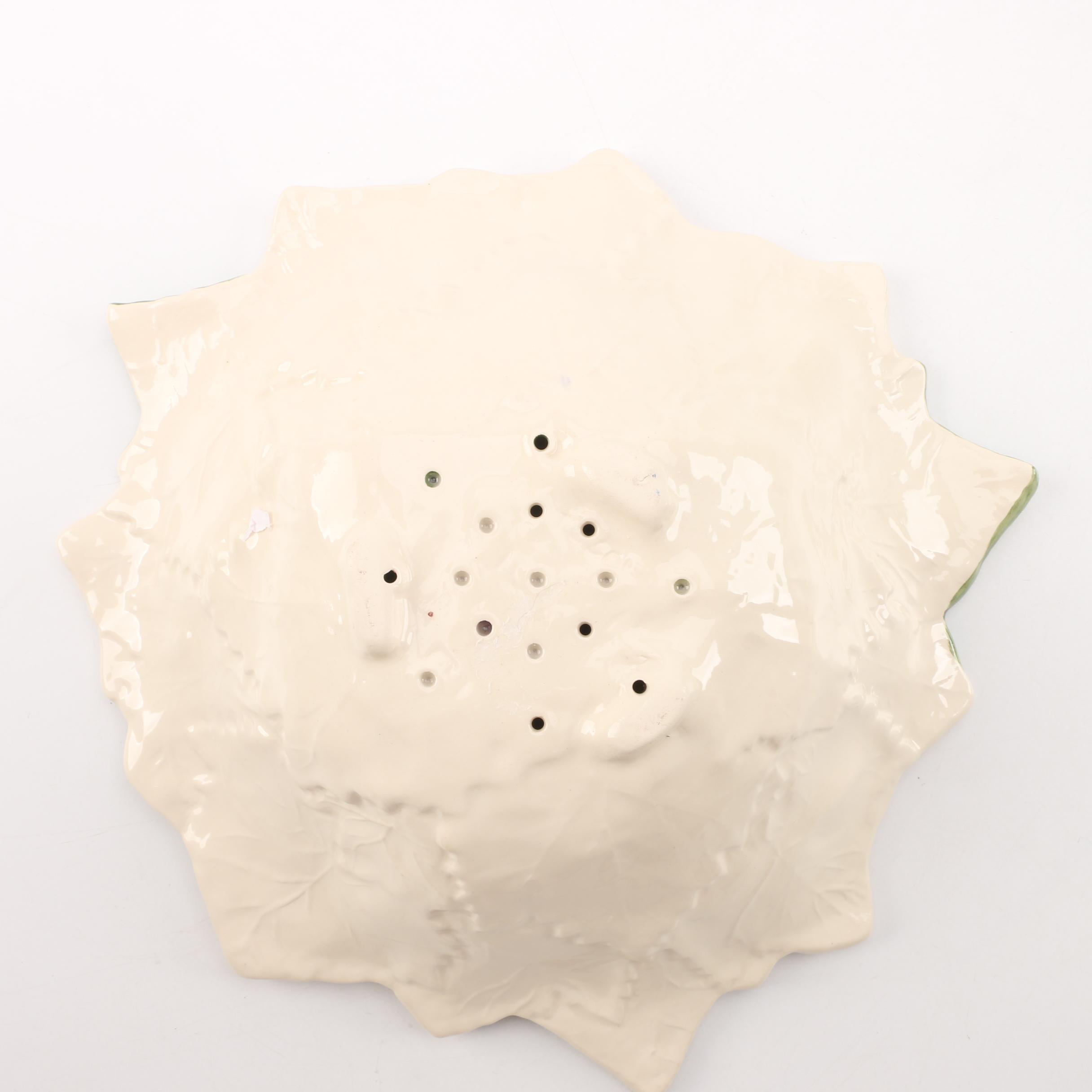 Portuguese and Italian Leaf Serveware