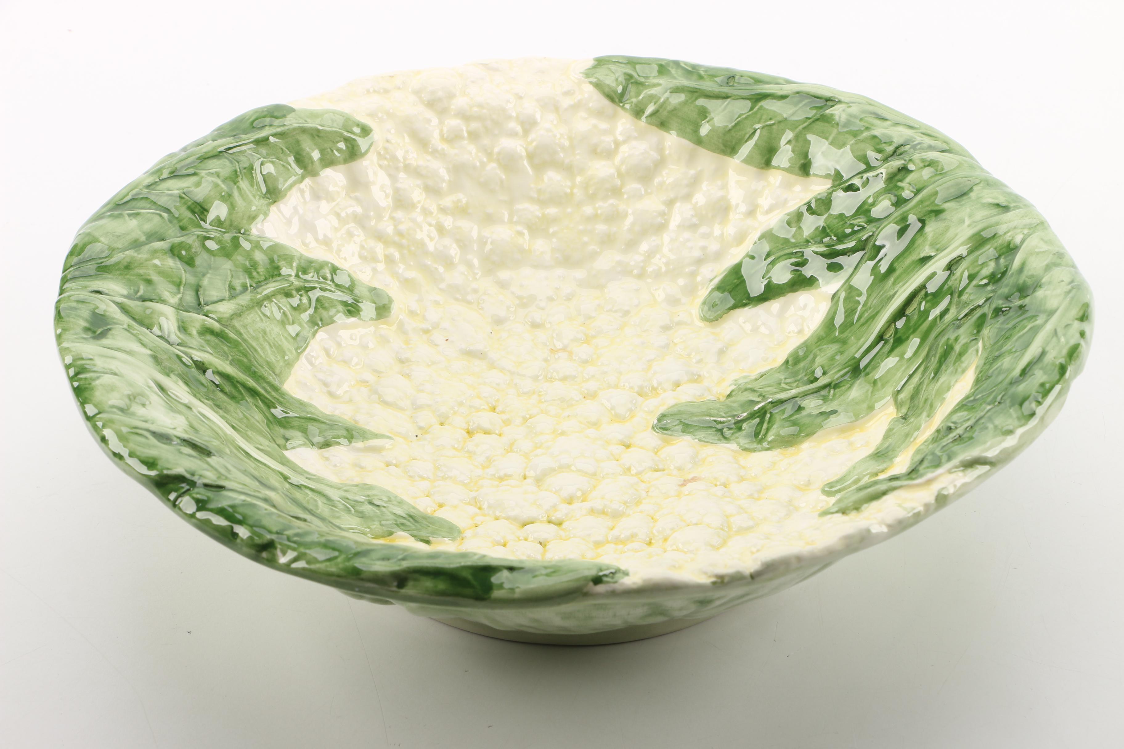 Portuguese and Italian Leaf Serveware