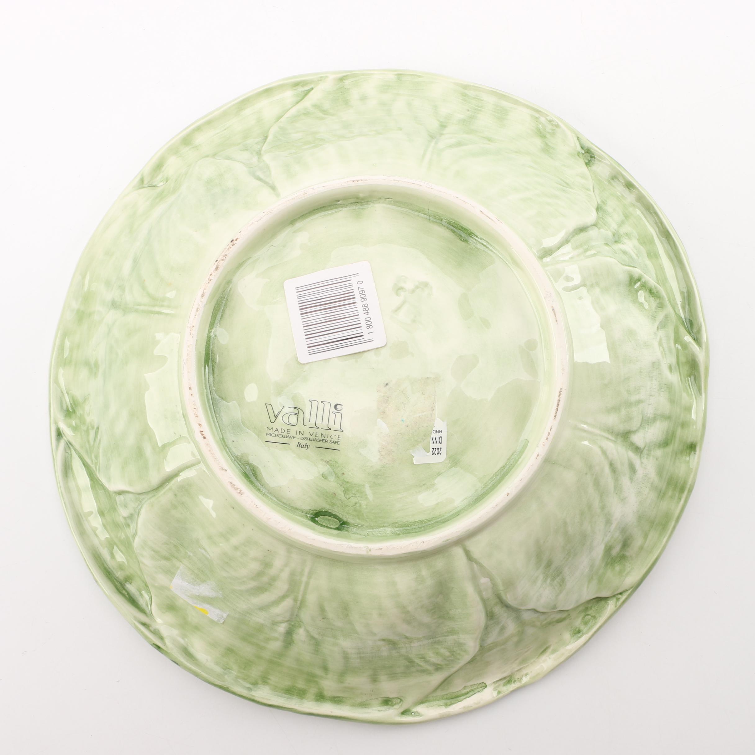 Portuguese and Italian Leaf Serveware