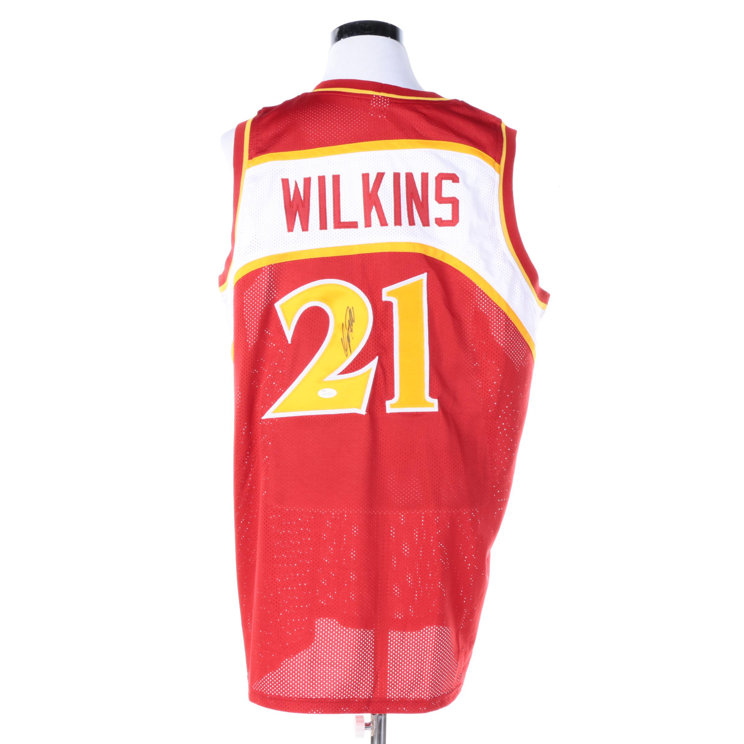 Dominique Wilkins Autographed Atlanta Hawks Jersey - JSA COA