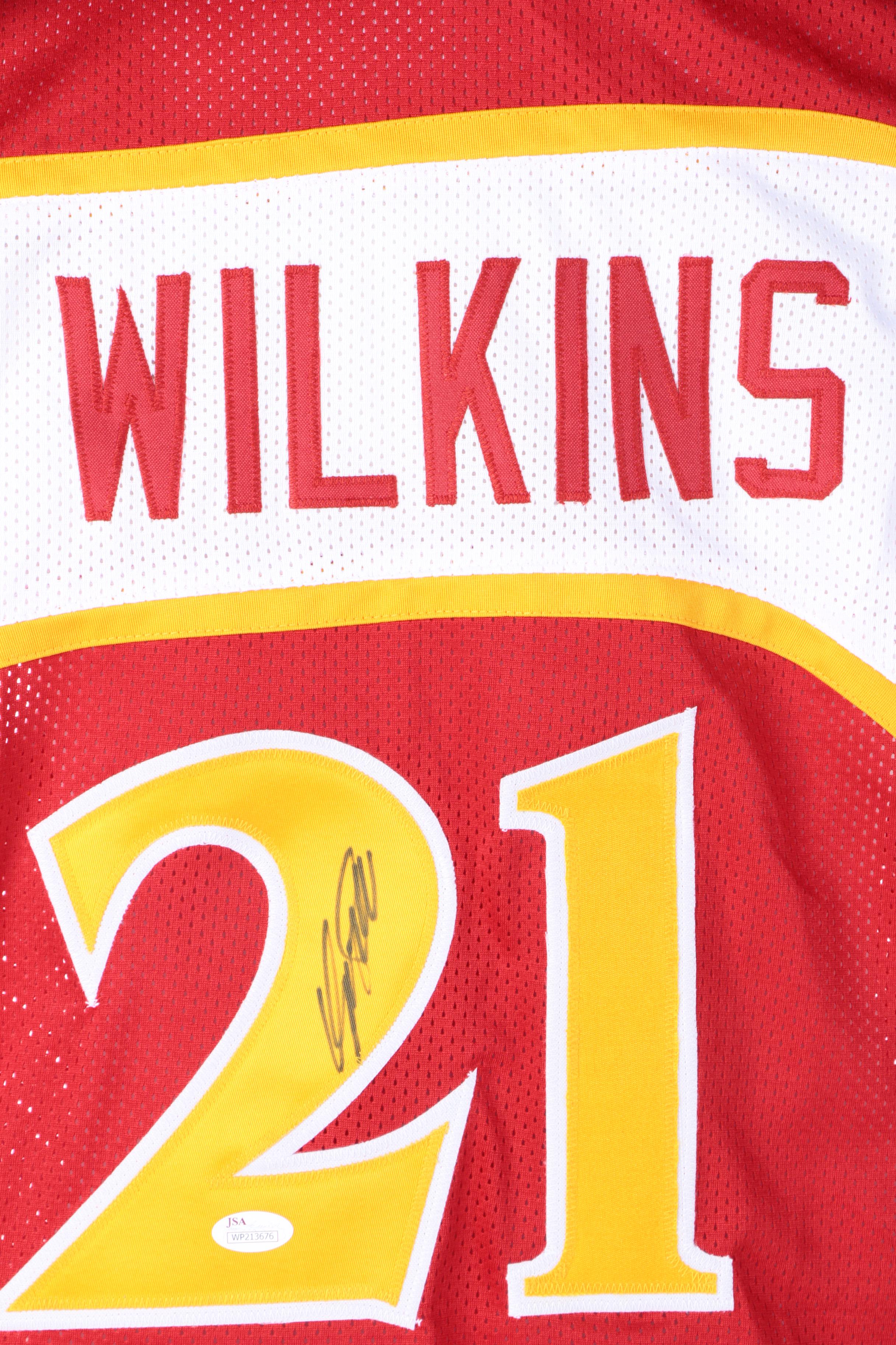 Dominique Wilkins Autographed Atlanta Hawks Jersey - JSA COA