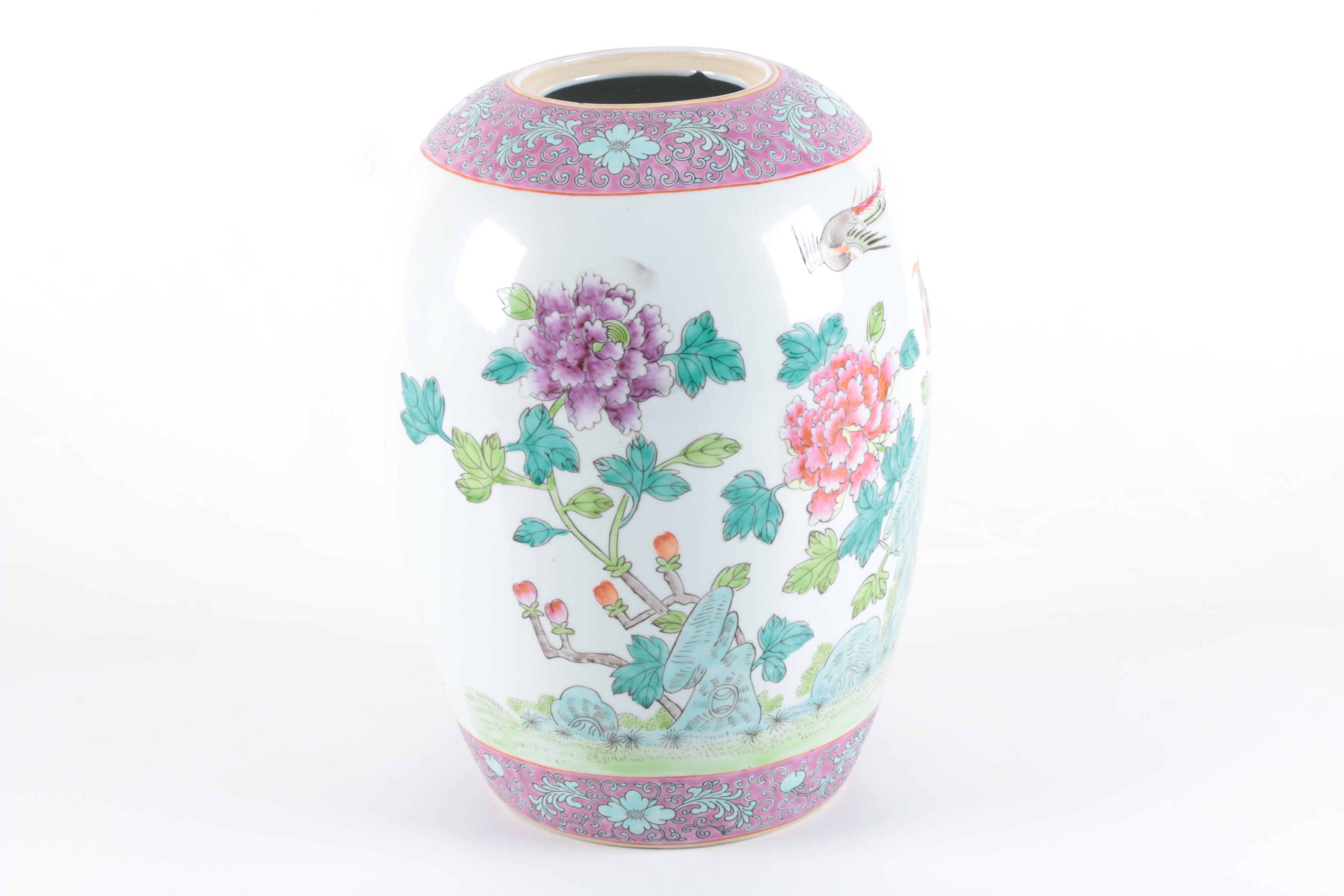 Maitland Smith Ltd. Handmade Chinese Floral Vase