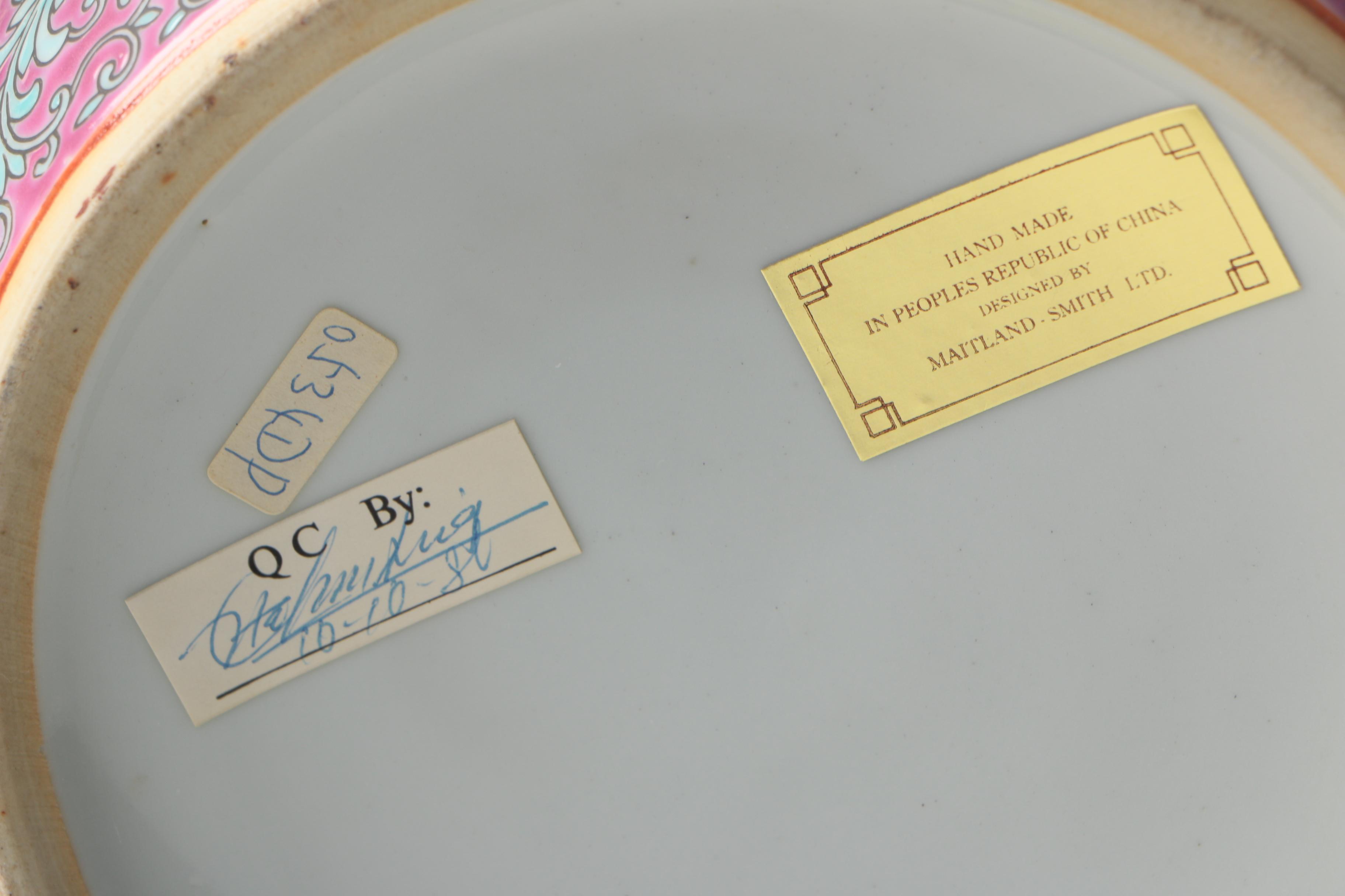 Maitland Smith Ltd. Handmade Chinese Floral Vase