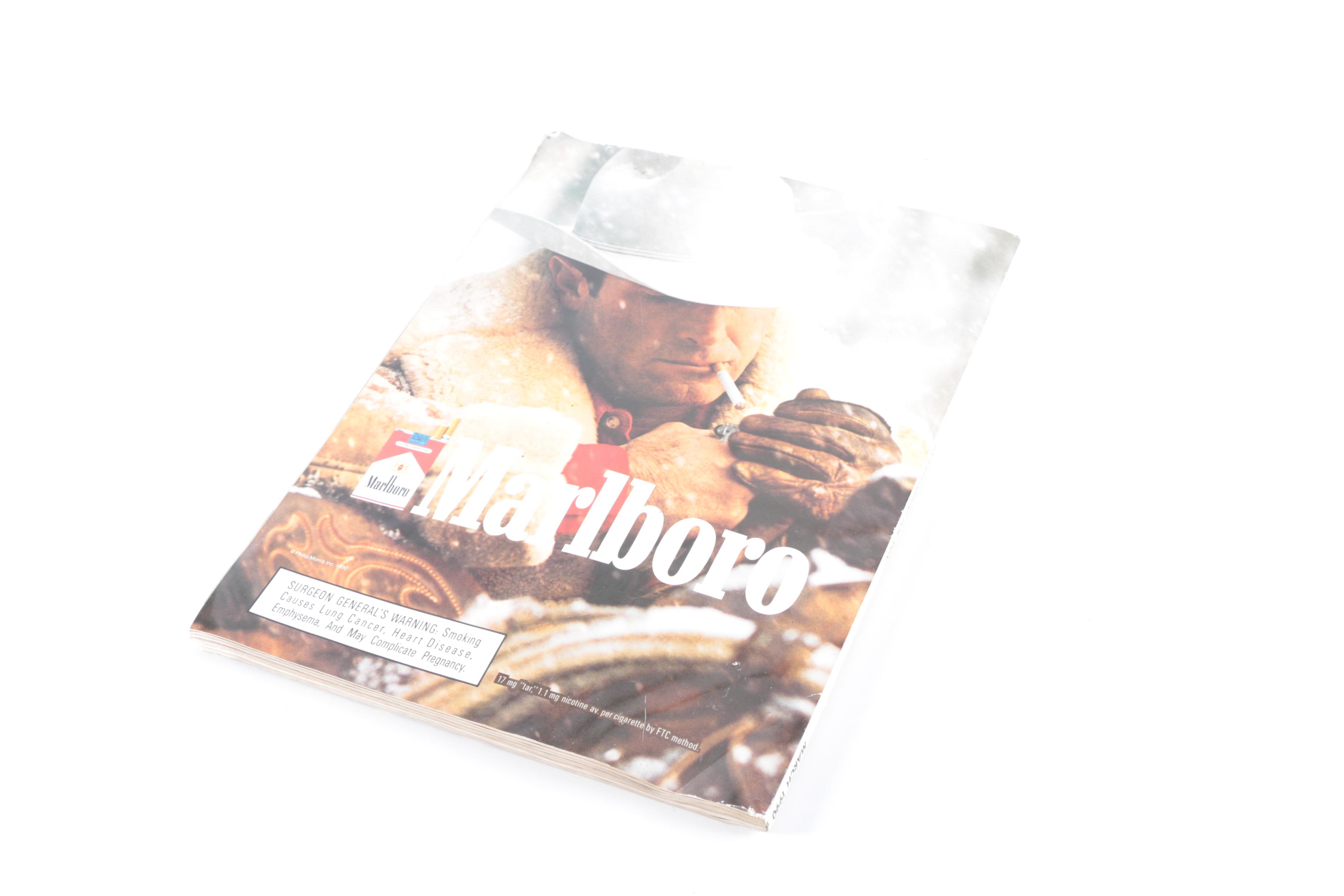 March 1990 "Playboy" Magazine with Trump Interview and Dollhouse Size Copy