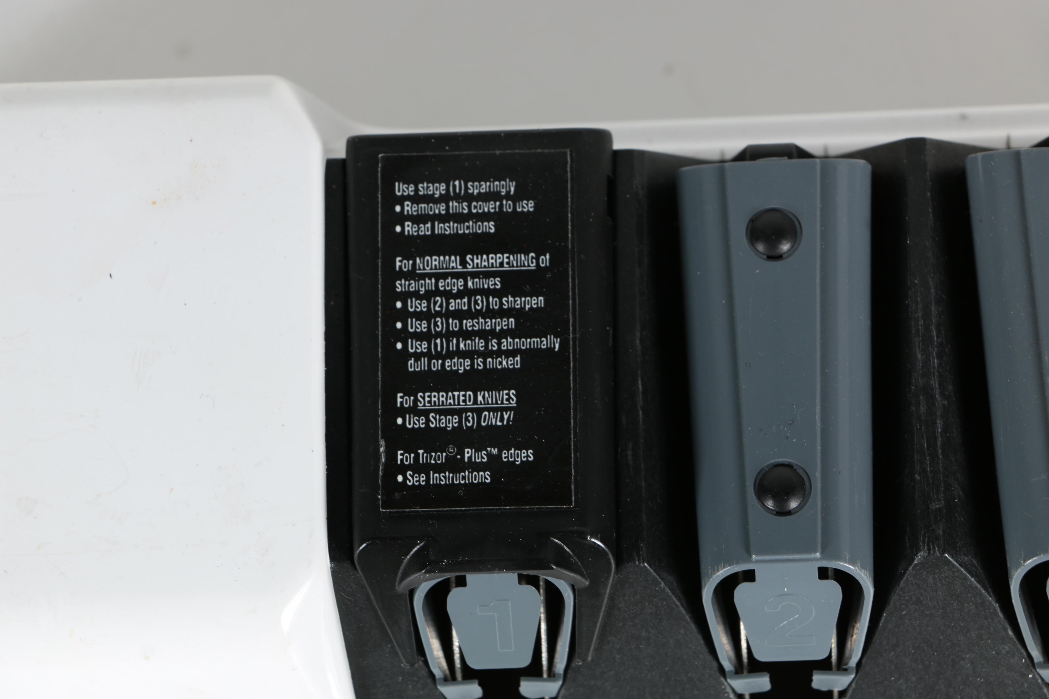 Knife Sharpener, Grater, Strainer, and Table Cloth