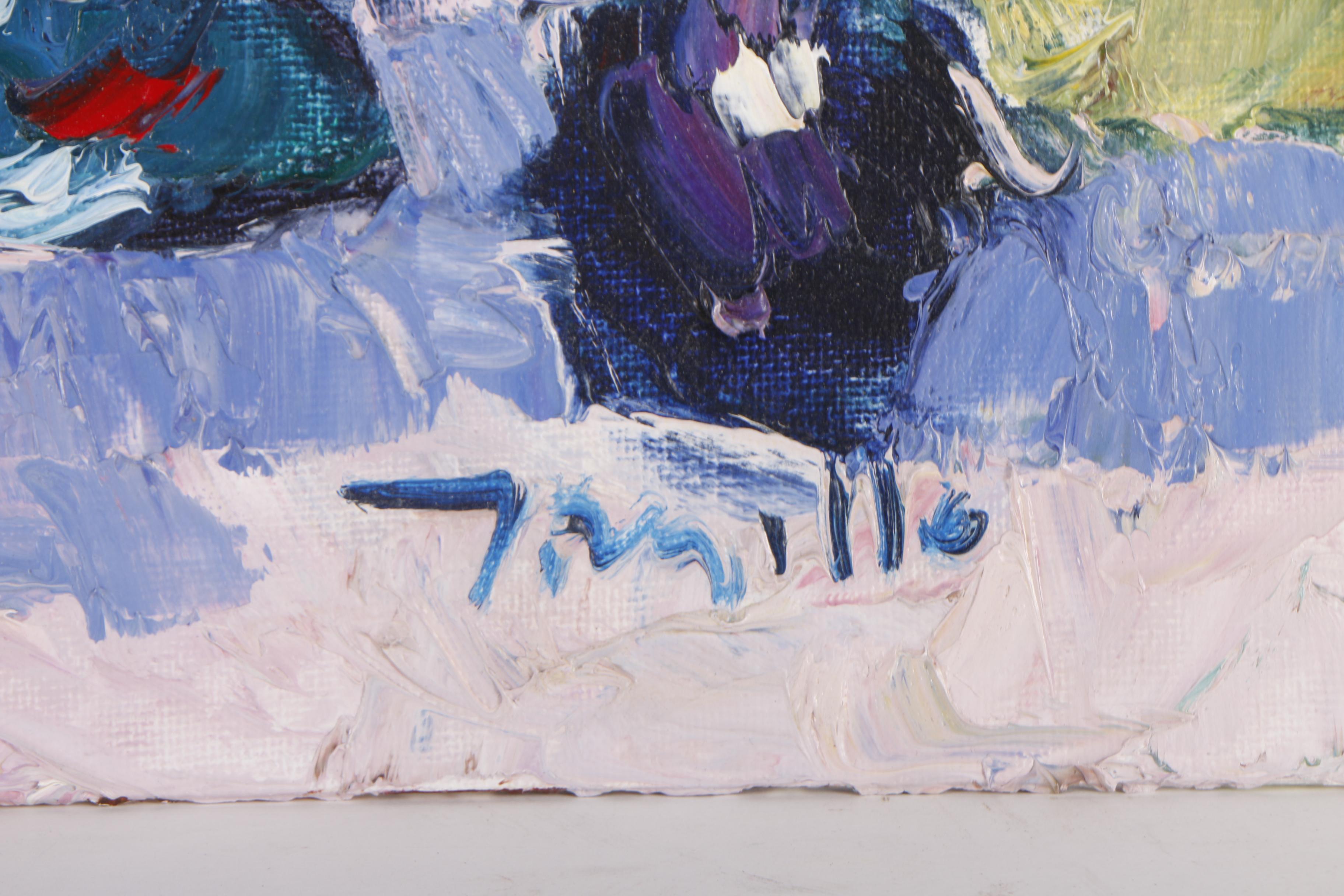 Jose Trujillo Oil Painting "Still Life with Apples"