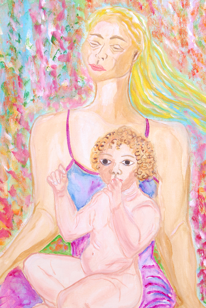 Everina Payne Acrylic Painting "Flower Child"