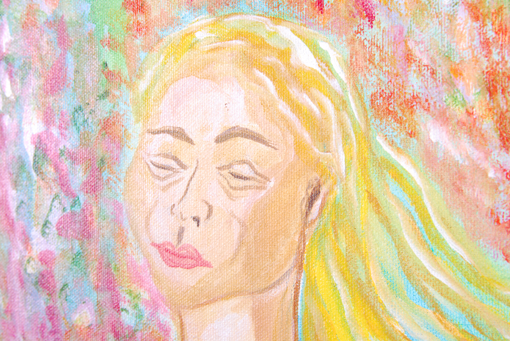 Everina Payne Acrylic Painting "Flower Child"