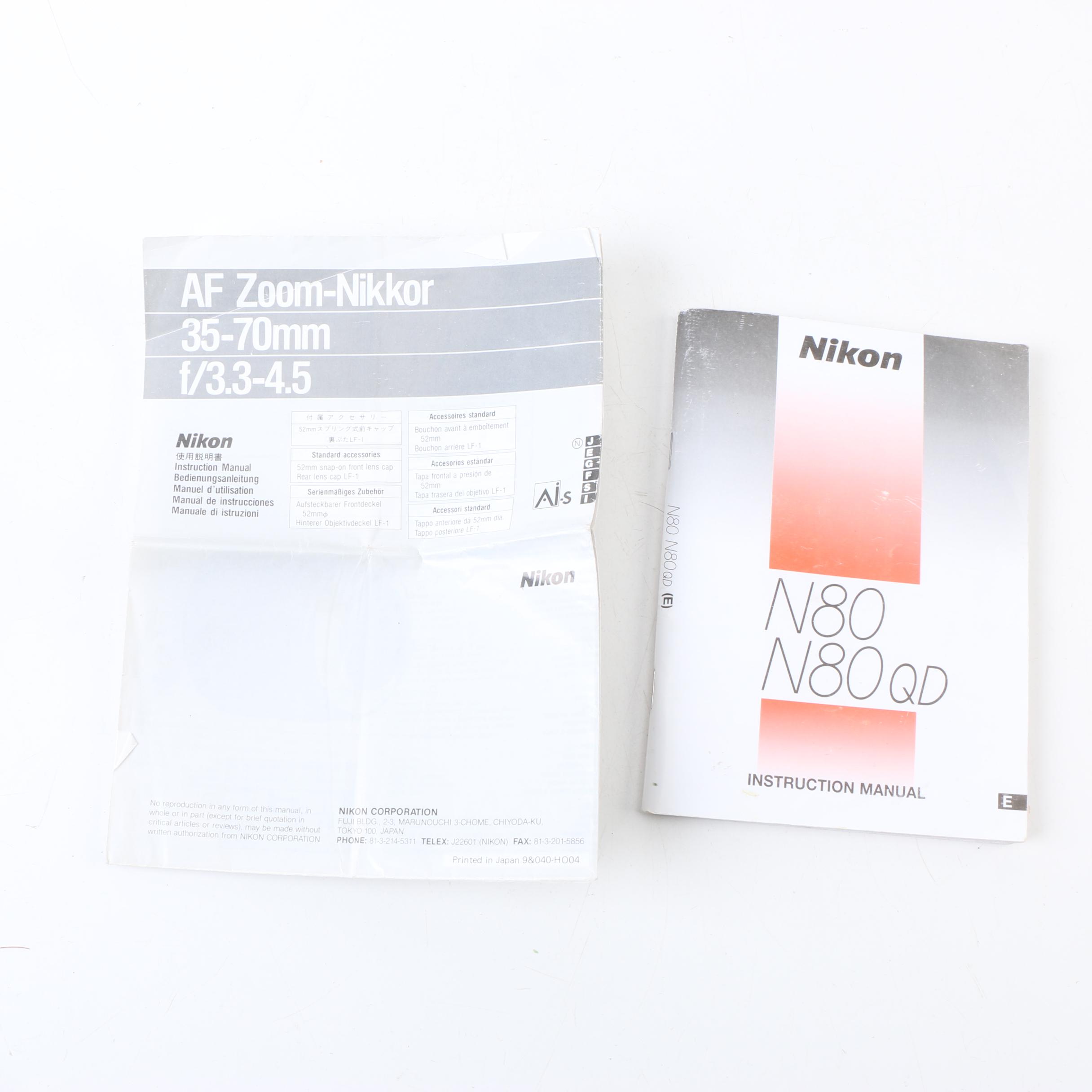 Nikon Cameras and Suporphot Tabletop Tripod