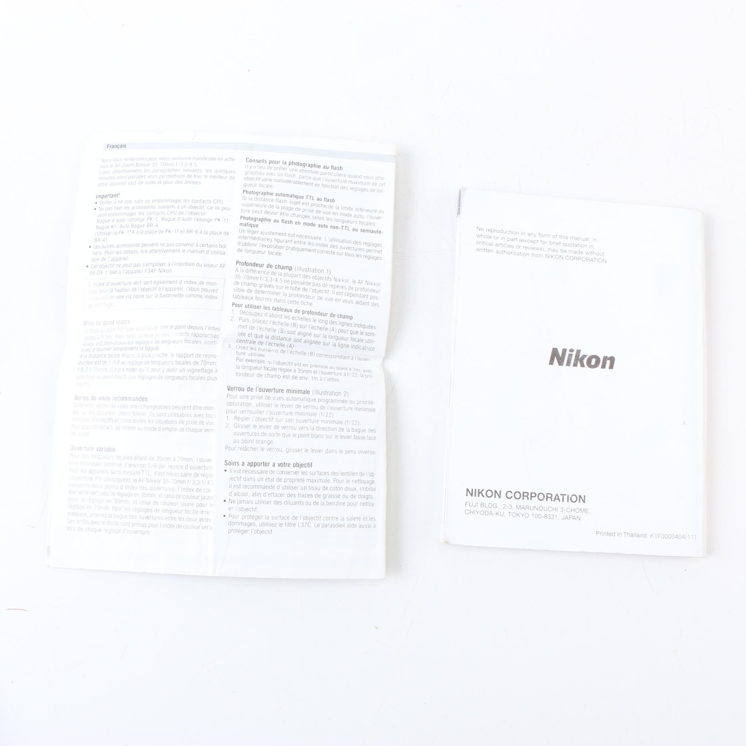 Nikon Cameras and Suporphot Tabletop Tripod