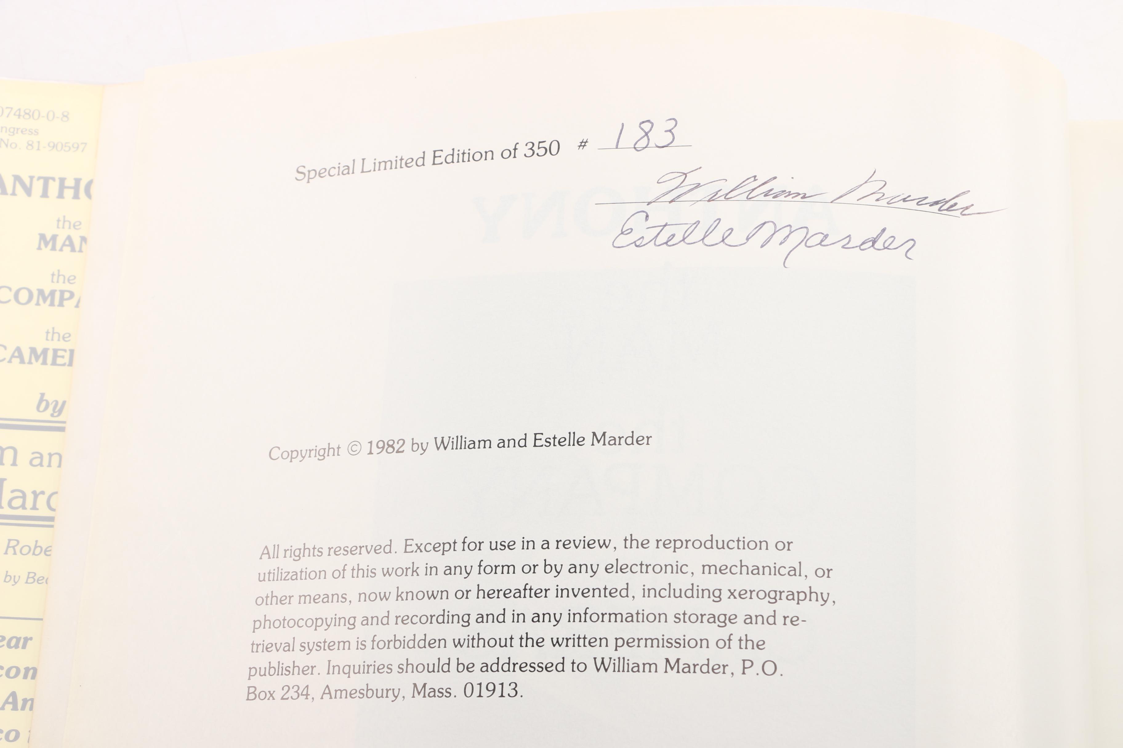 History of Photography Books Including Author-Signed Volumes