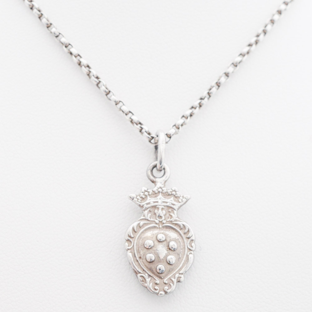 Sterling Silver Necklace with Medici Crest Pendant