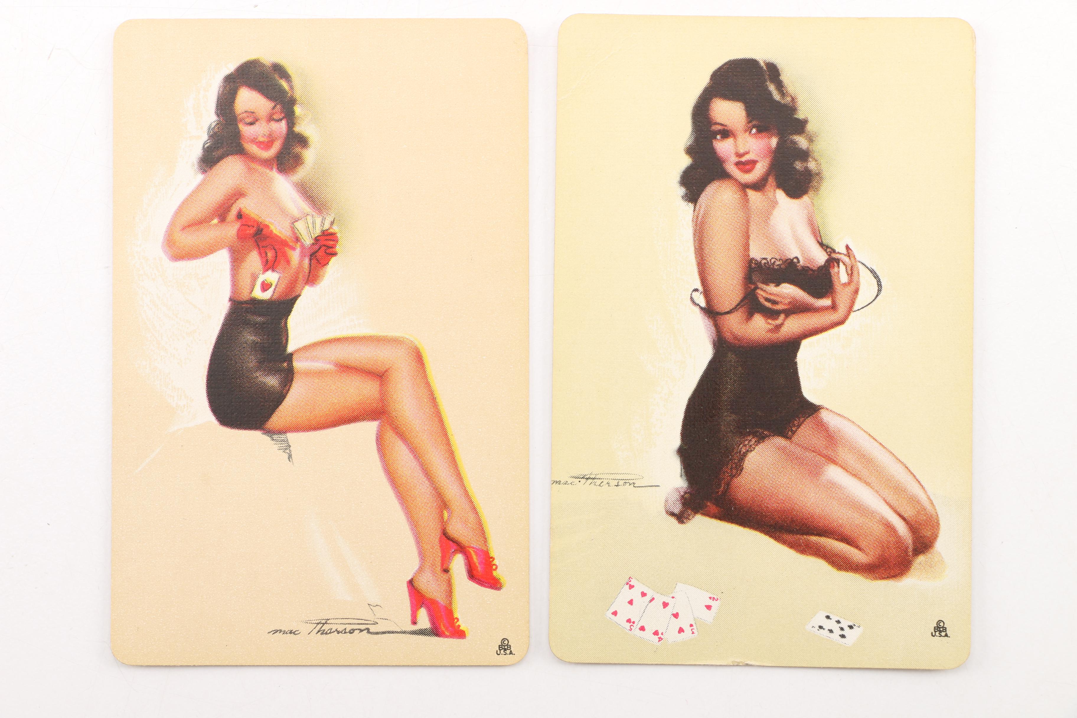 Vintage "Win, Lose, or Draw" Pinup Playing Cards by Earl MacPherson