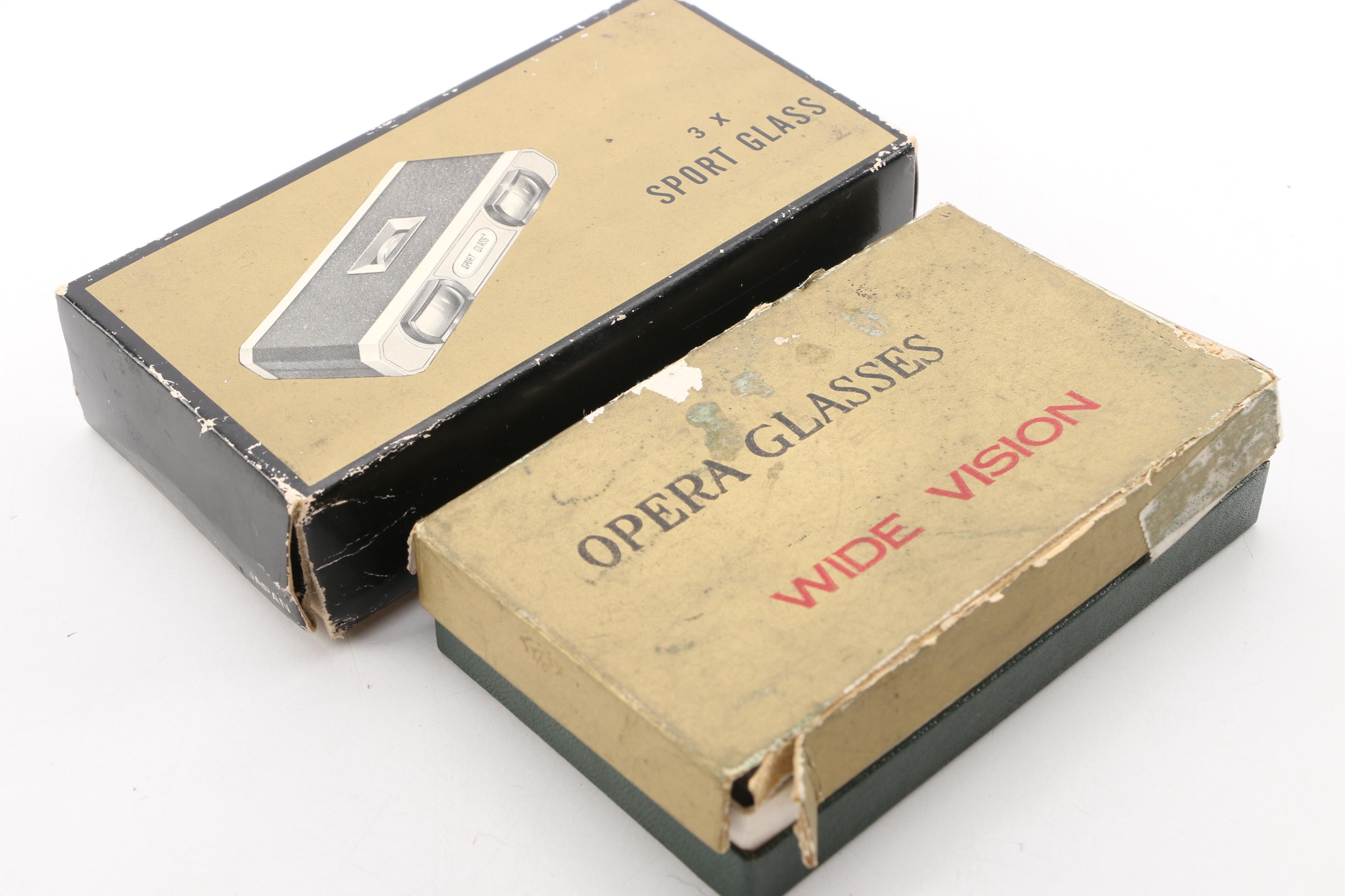 Vintage Sport Glass and Opera Glasses