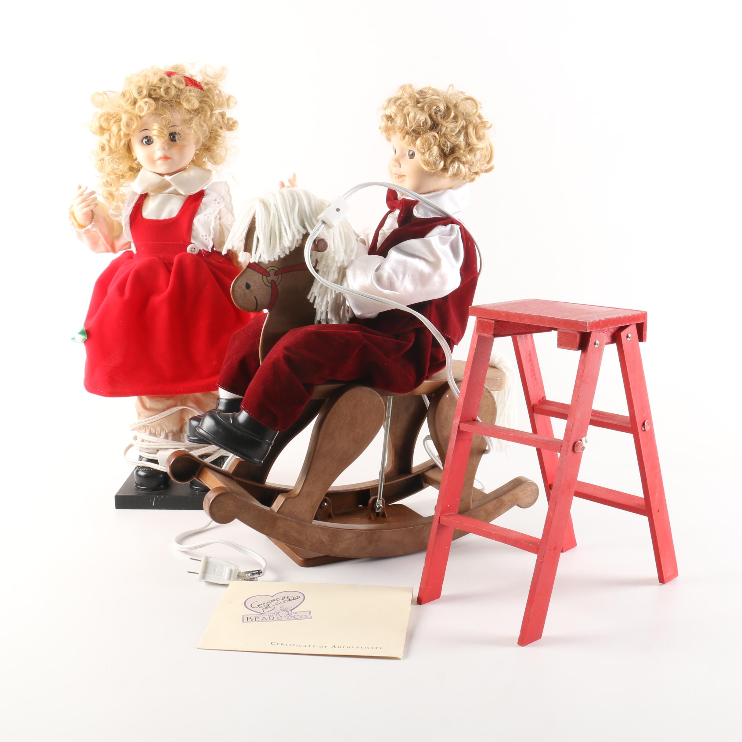 Pair of Animatronic Dolls