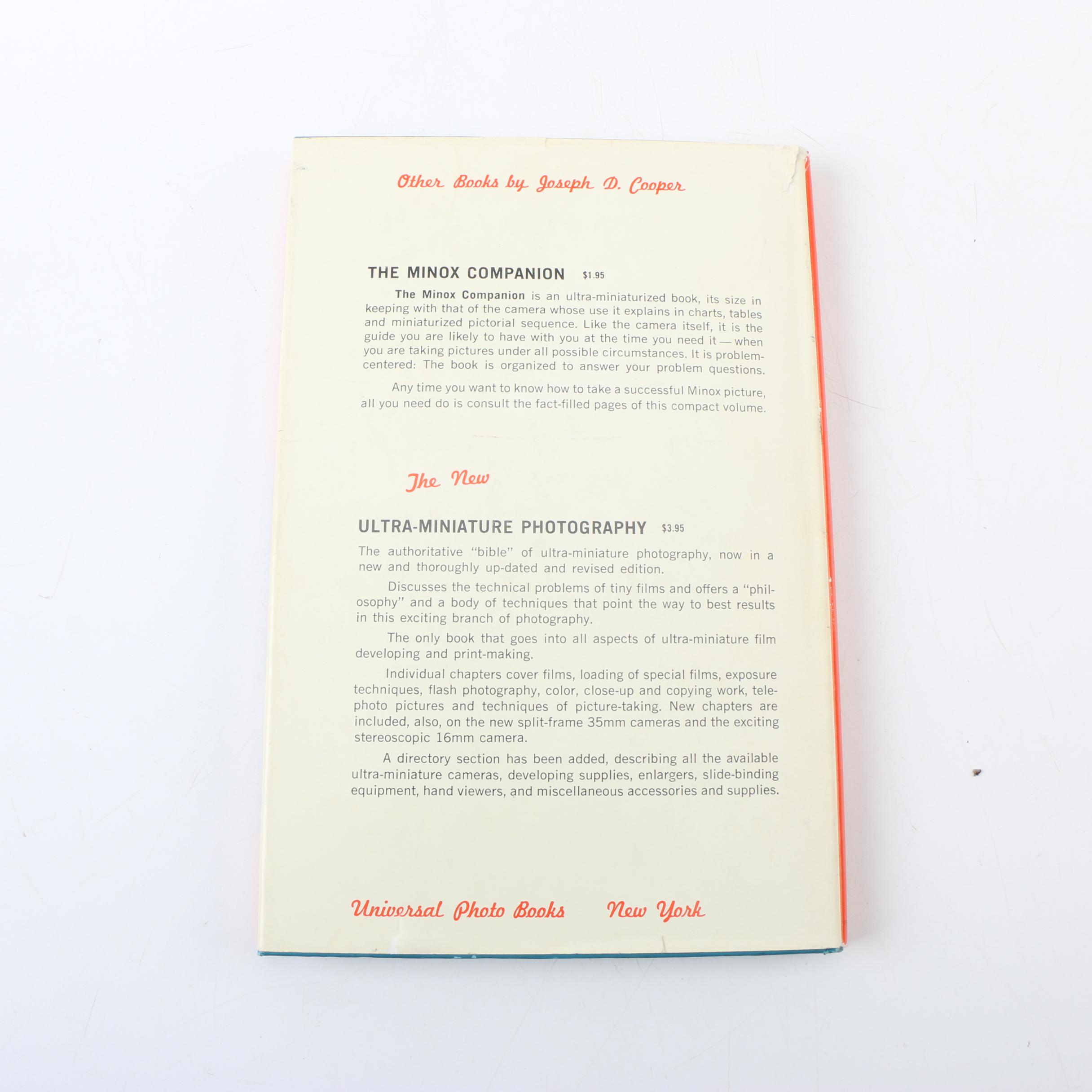 "The Minox Manual" Book with Camera Collection Catalogues and Price Guides