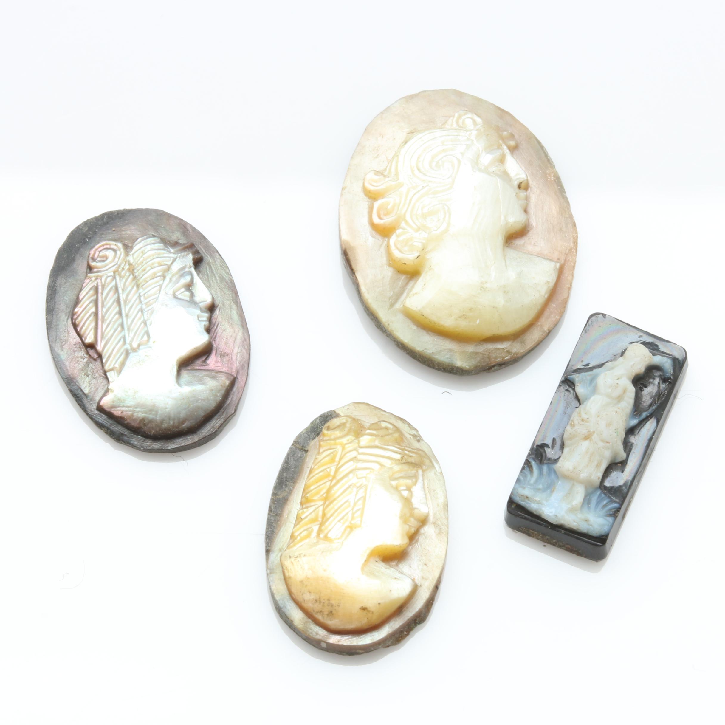 Loose Gemstones and Mother of Pearl Cameos