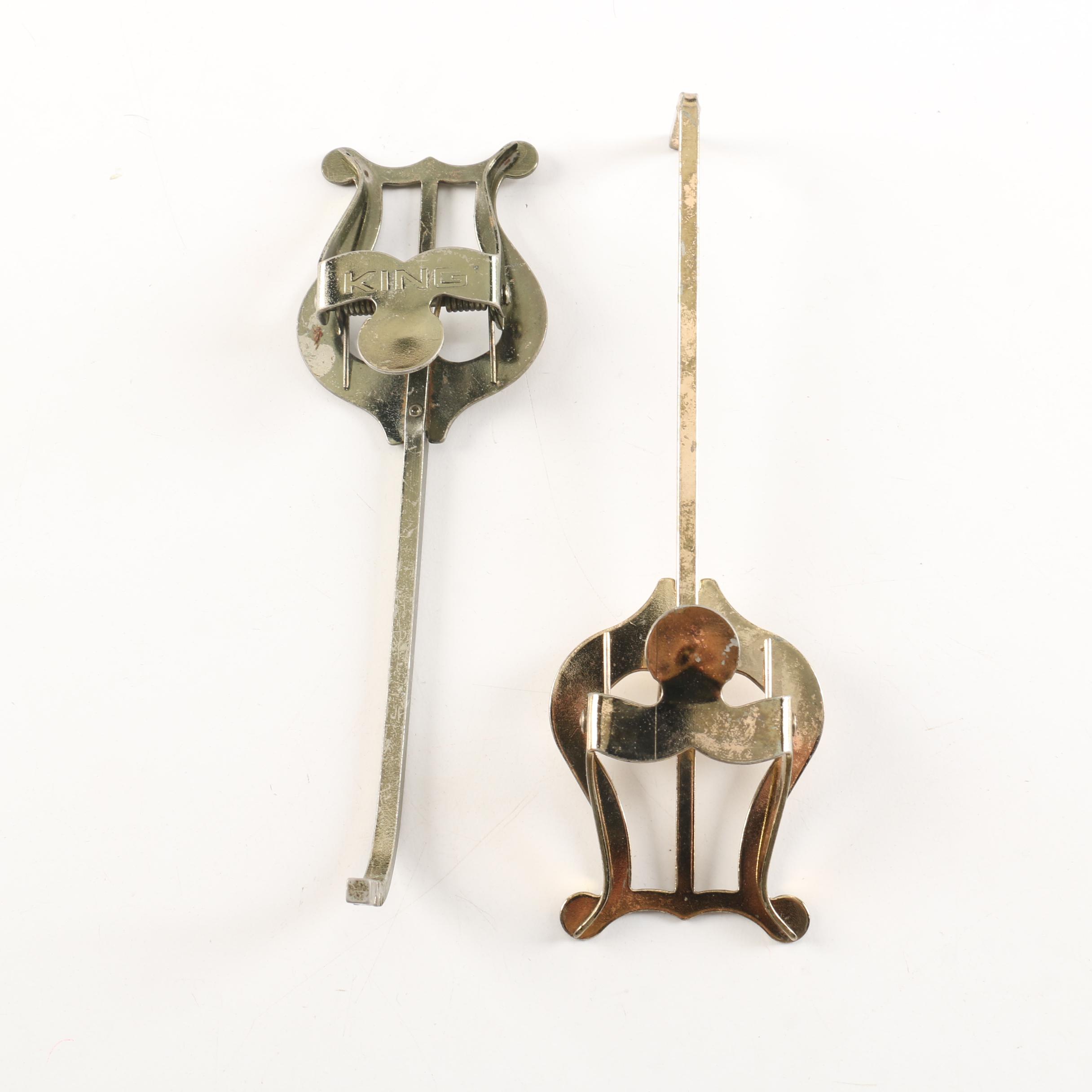 King 602 Trumpet with Case and Marching Lyres