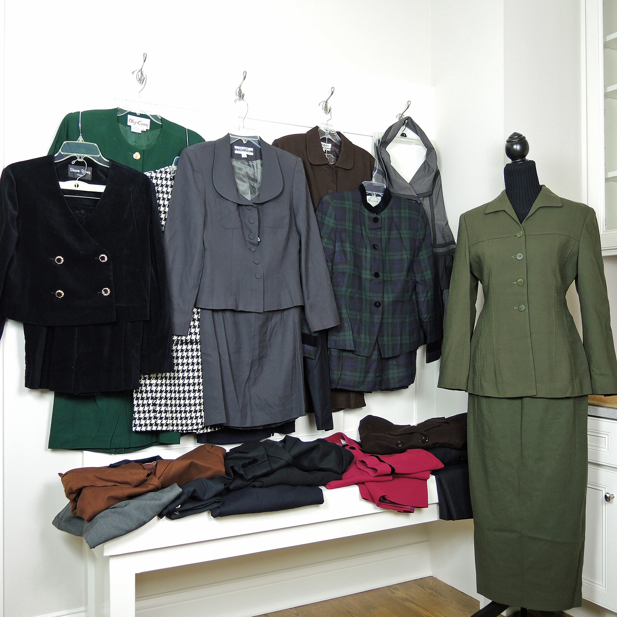 Women's Vintage Designer Suits and Clothing Including Lord & Taylor and Adolfo