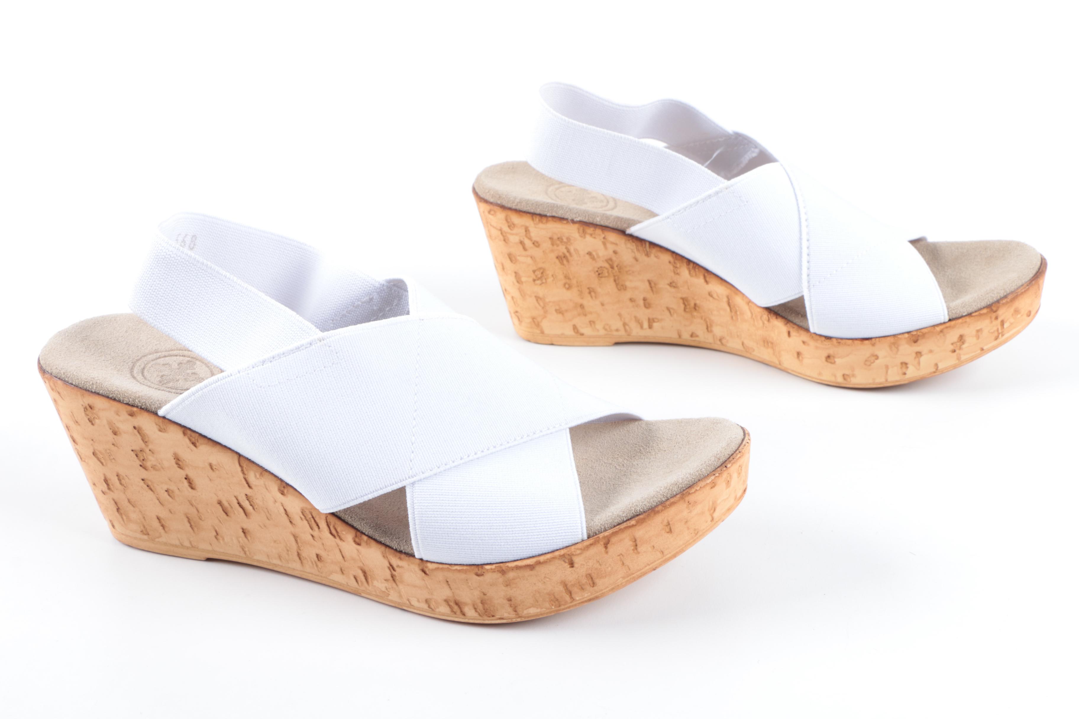 Charleston Shoe Co. Cork Wedge Sandals