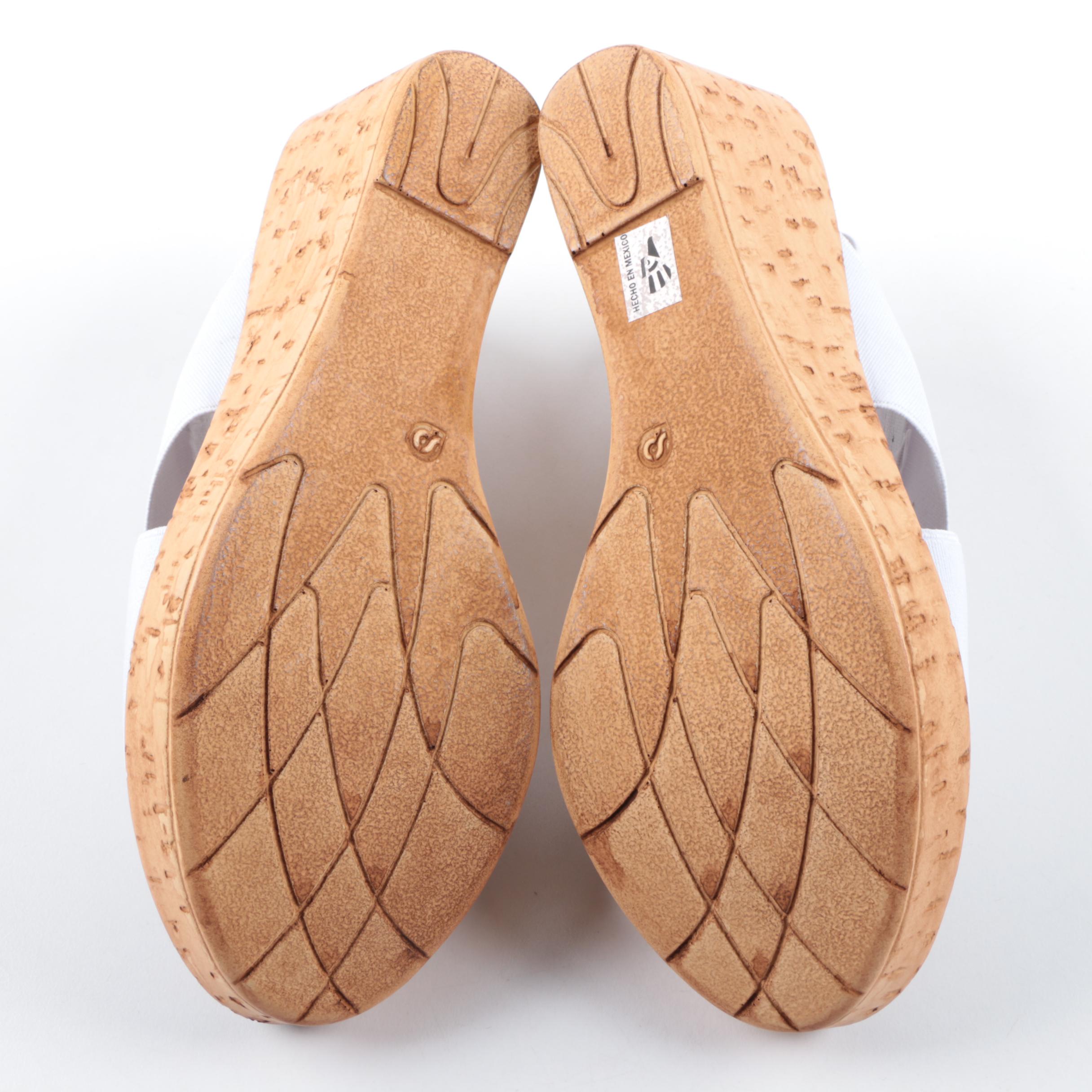 Charleston Shoe Co. Cork Wedge Sandals