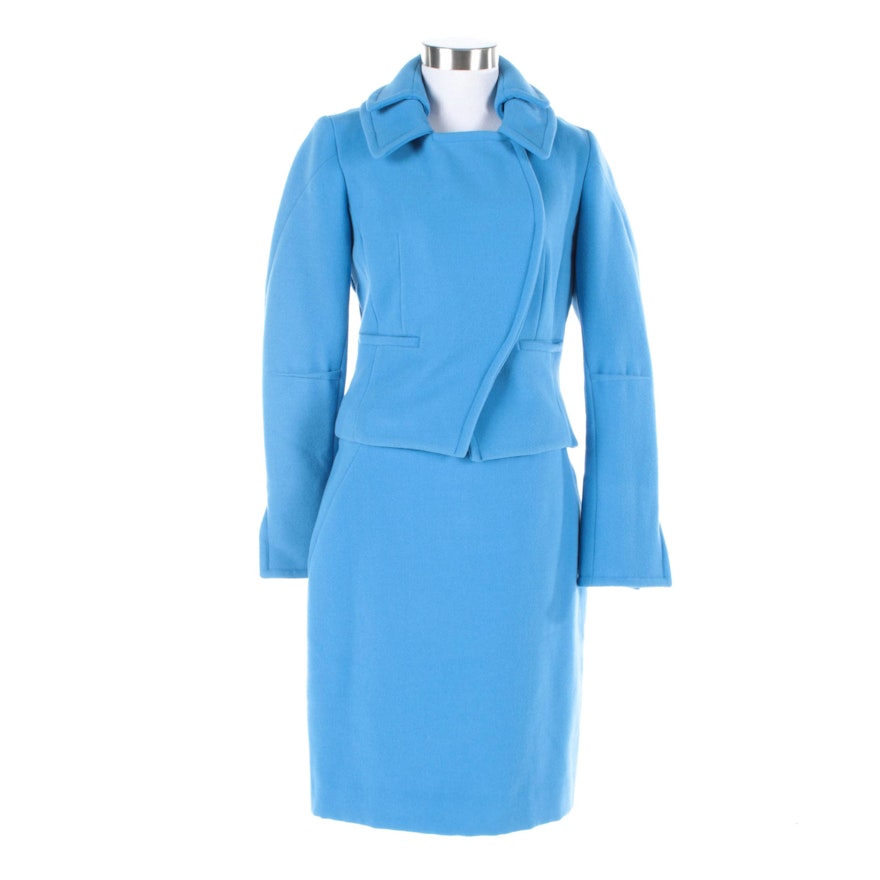 Women's Etcetera Blue Polyester Blend Suit