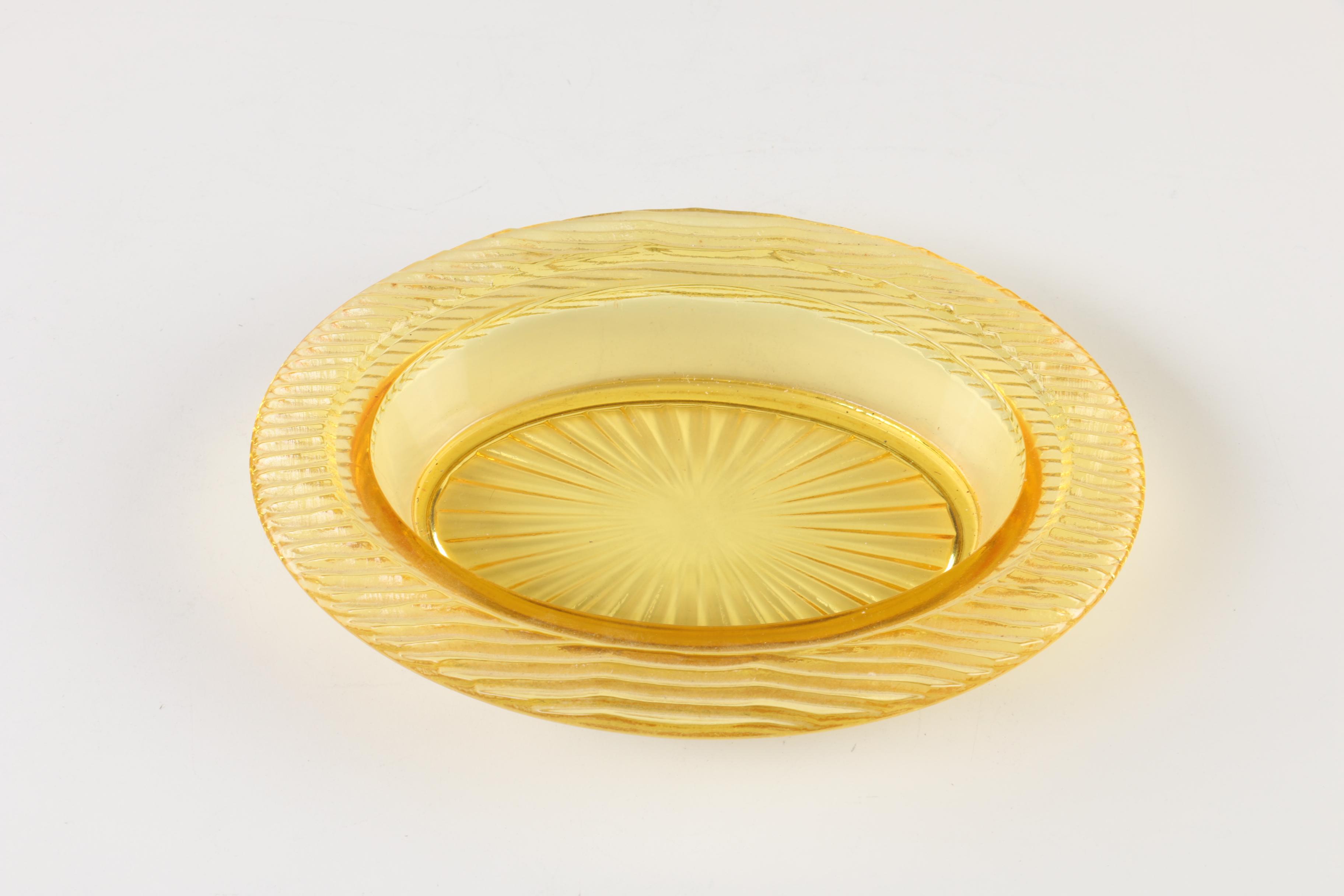 Vintage Glass Duck Serving Dish