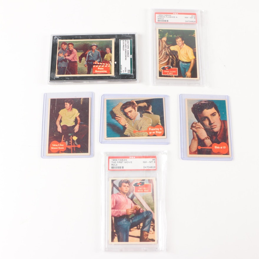 1950s Fabian and Elvis Trading Cards