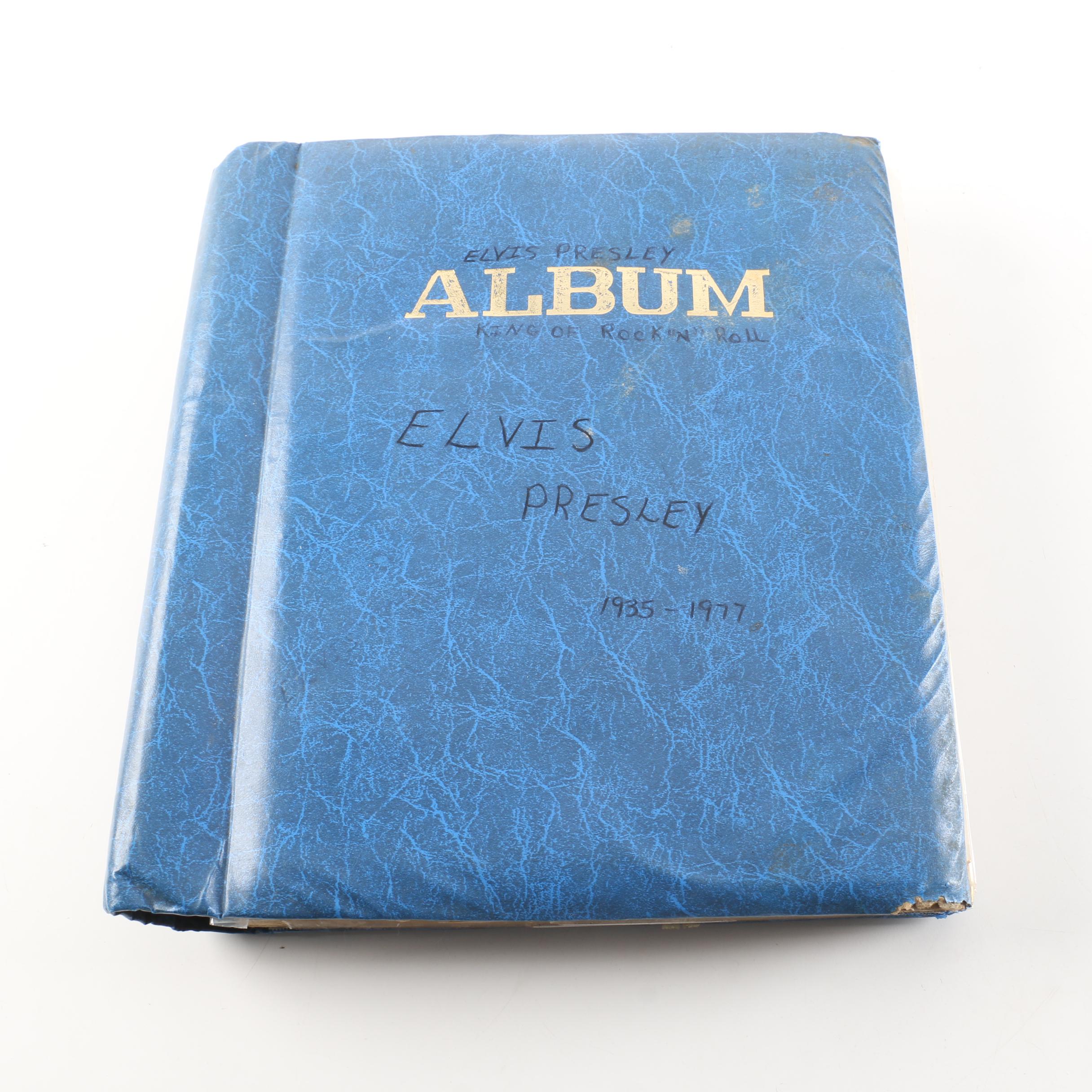 Elvis Presley Scrapbook, Including Pinbacks