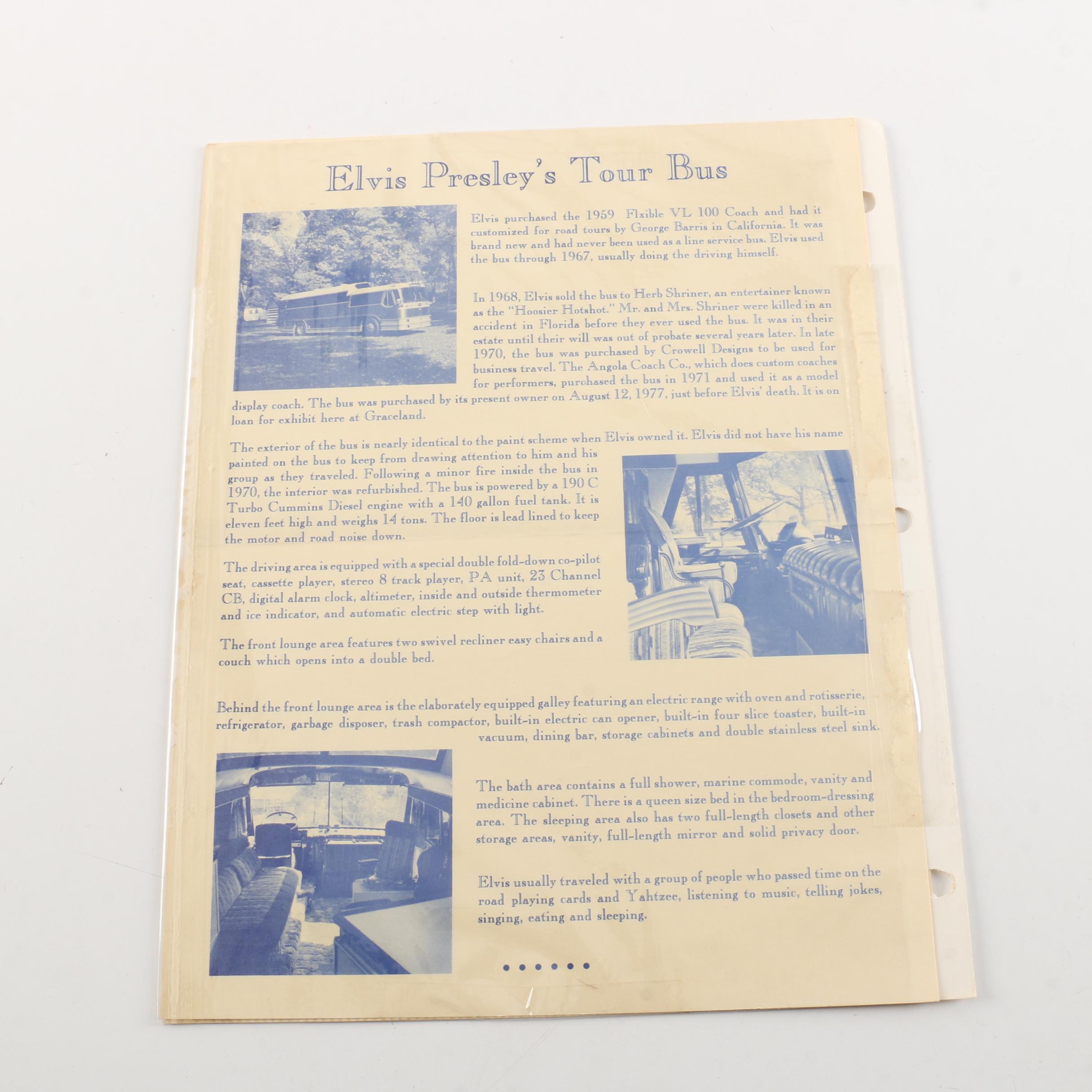 Elvis Presley Scrapbook, Including Pinbacks