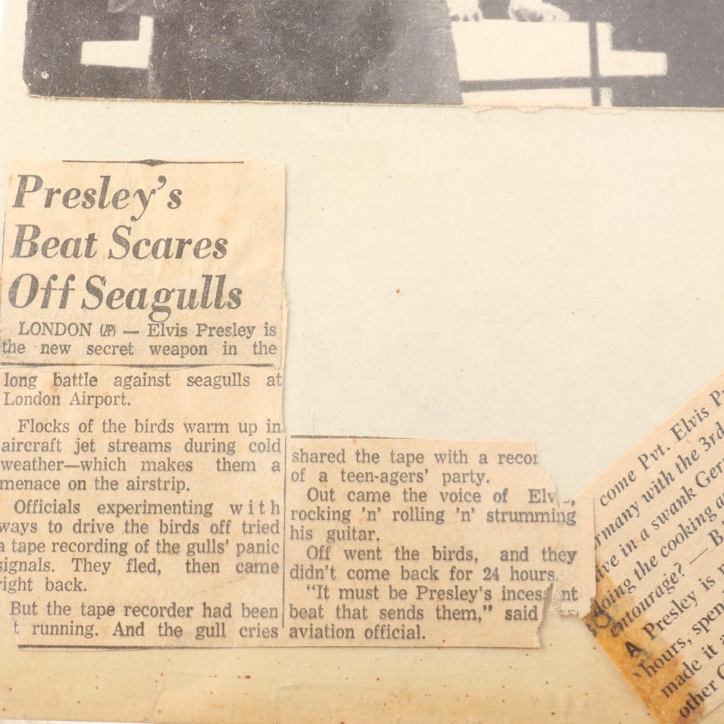 Elvis Presley Scrapbook, Including Pinbacks