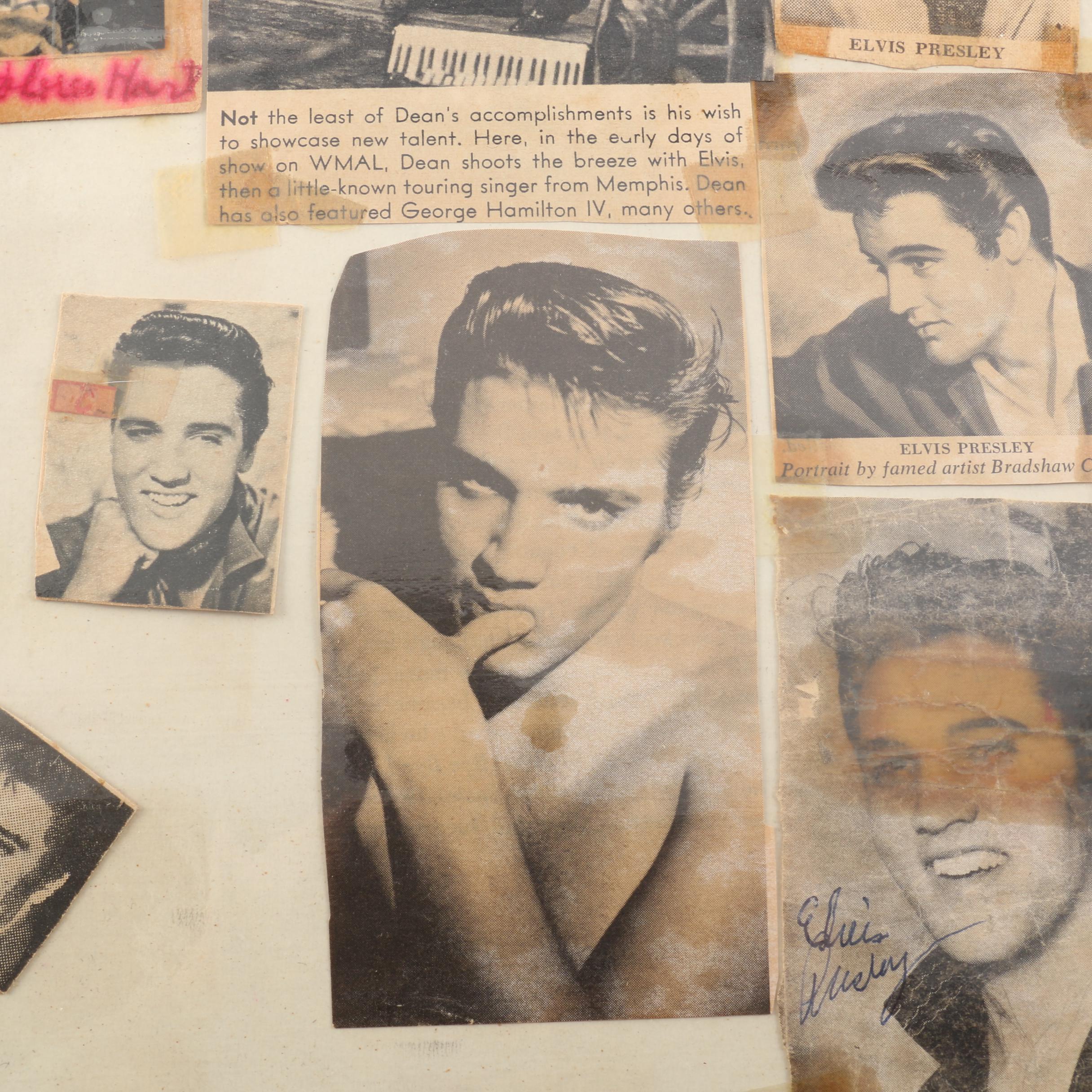 Elvis Presley Scrapbook, Including Pinbacks