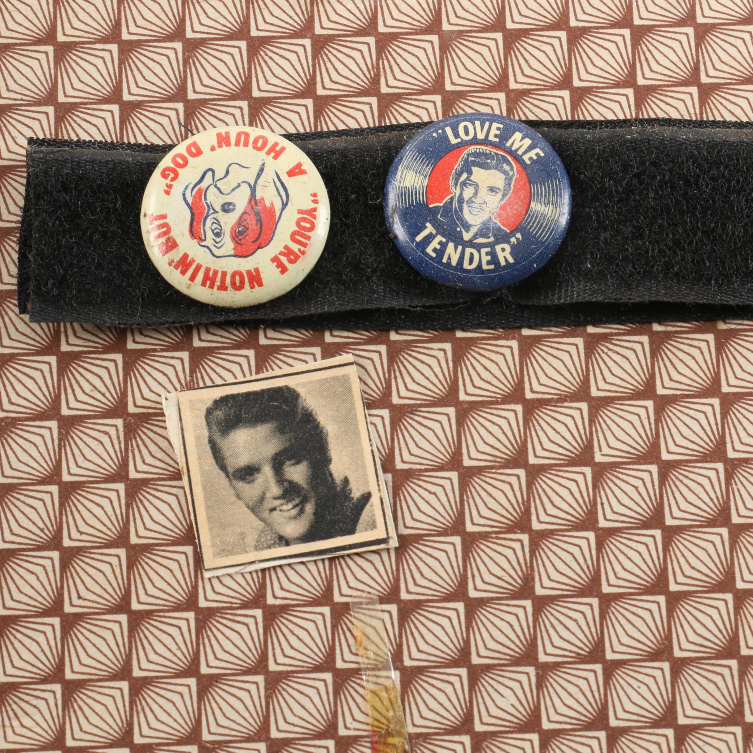 Elvis Presley Scrapbook, Including Pinbacks