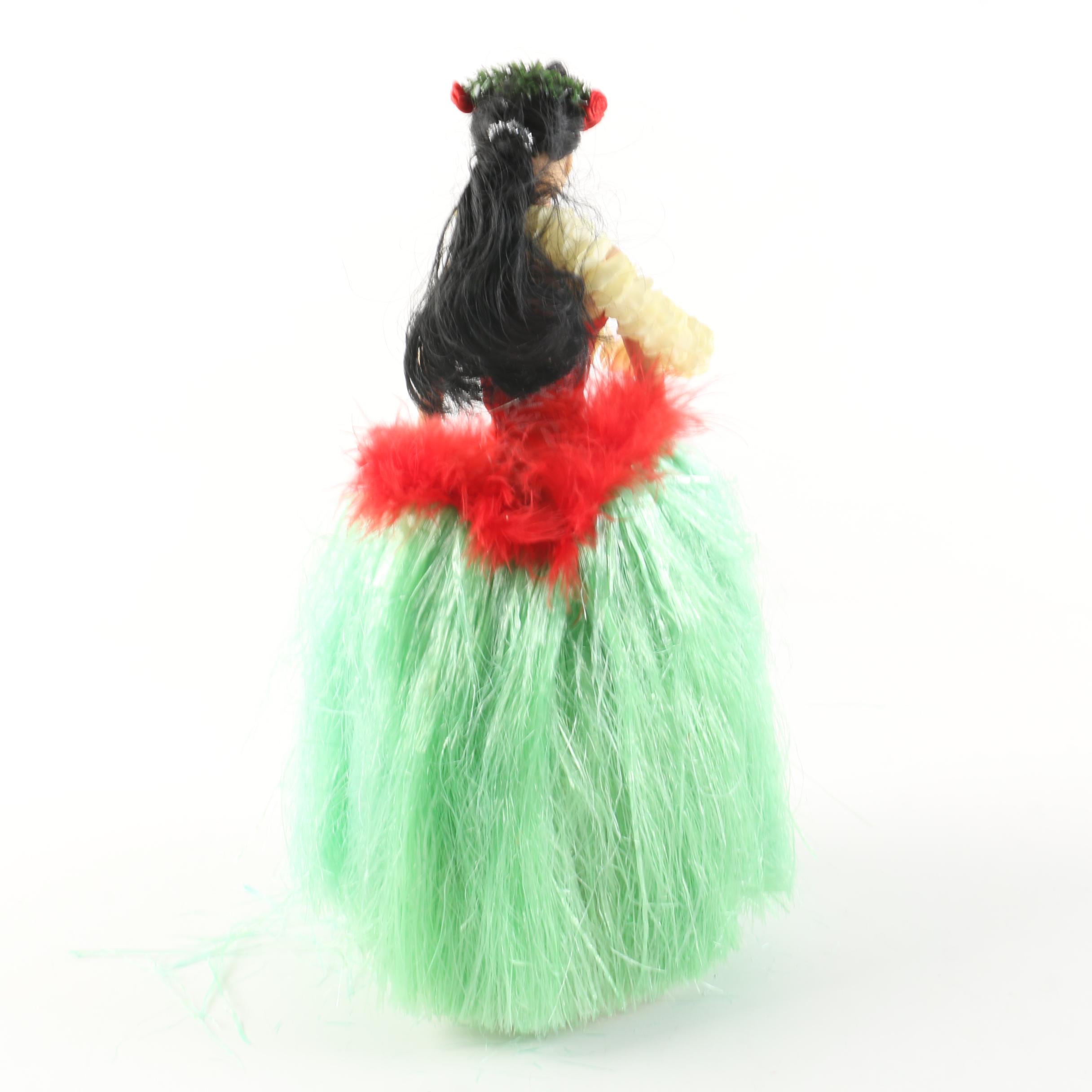 Vintage Hawaiian Style Hula Dancing Doll